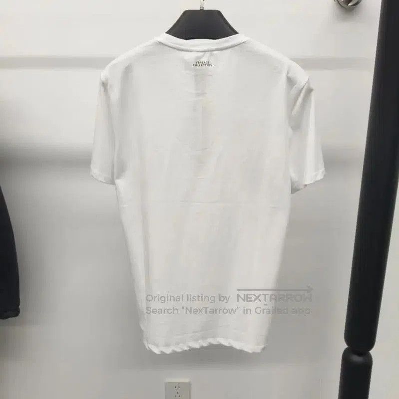 Versace Versace White Cotton Graphic T-Shirt for Men . Size US XL / EU 56 / 4 - 2 Thumbnail
