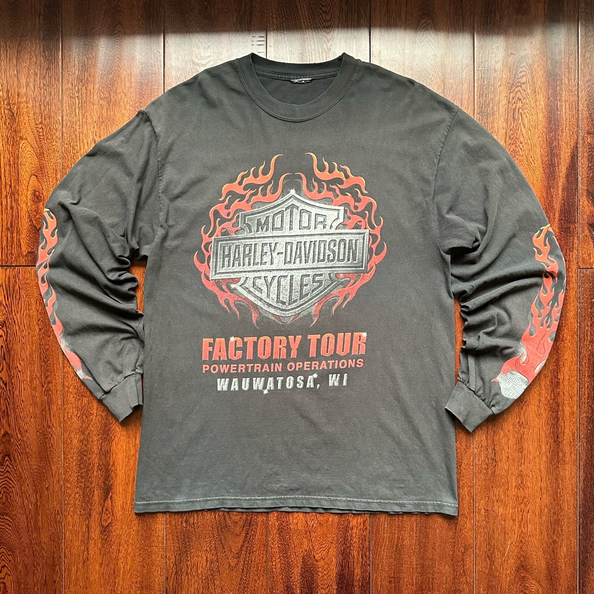 Vintage Vintage Harley Davidson 2006 Flame Longsleeve Size US M / EU 48-50 / 2 - 1 Thumbnail