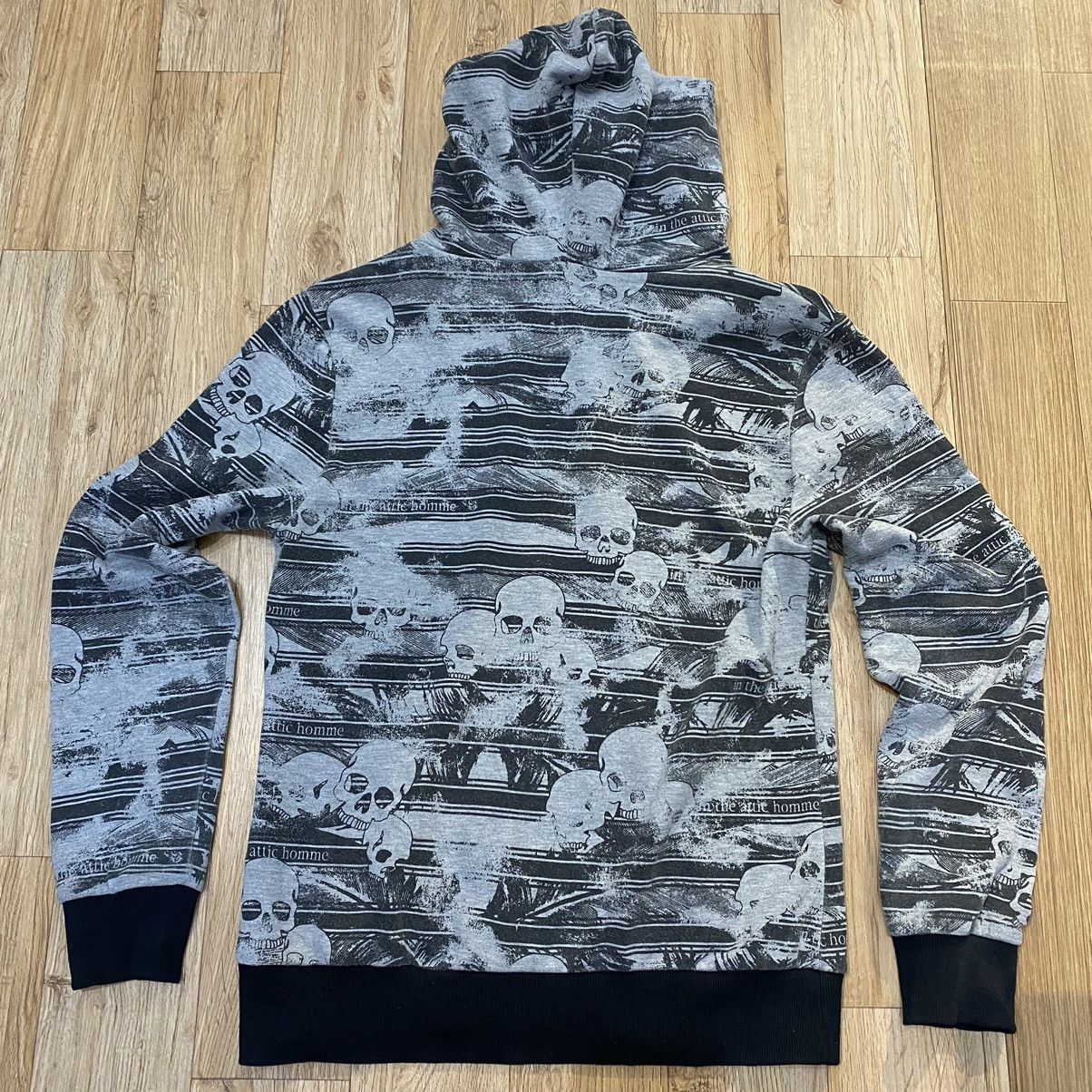 In The Attic 2000s In the Attic Punk Style Skull Full Print Zip Up Hoodie Size US M / EU 48-50 / 2 - 7 Thumbnail