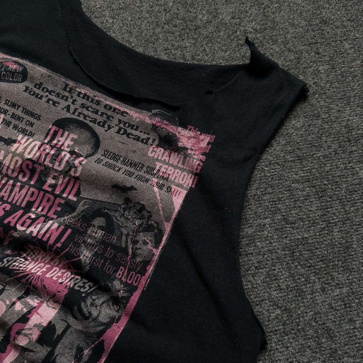 Issey Miyake VTG Punk 69 Eyes Tank Top Sleeve Grunge Pop Rave 67 00s USA Size US L / EU 52-54 / 3 - 7 Thumbnail