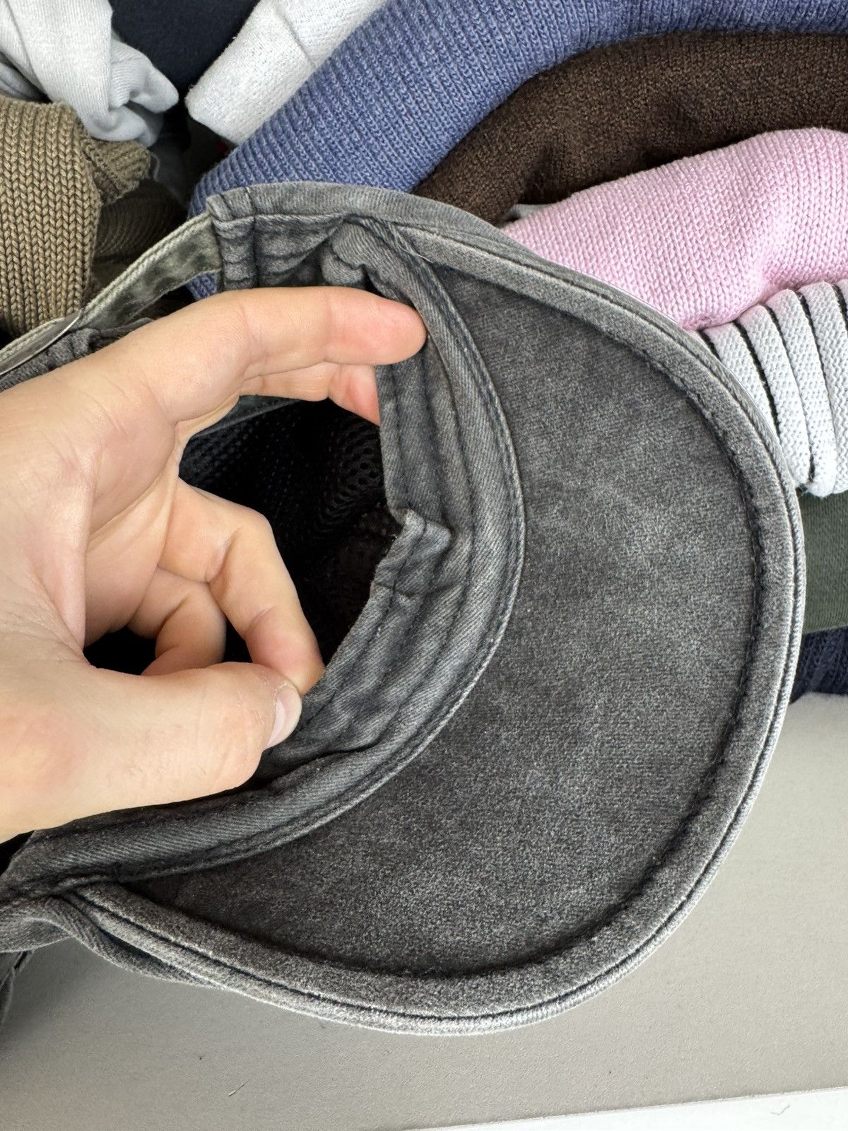 Other Men’s Gray Style Ripp Distressed Flat Cap Size ONE SIZE - 15 Thumbnail