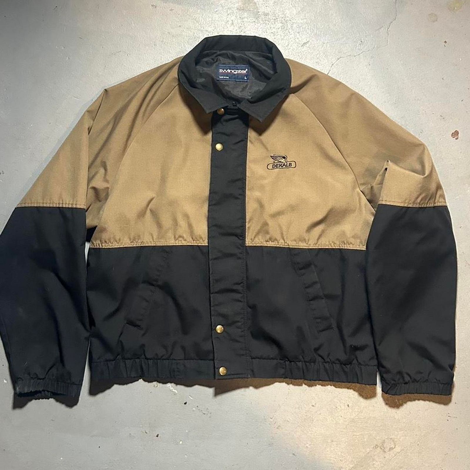 Fruit Of The Loom 80s black and tan dekalb farm jacket usa Size US L / EU 52-54 / 3 - 1 Thumbnail
