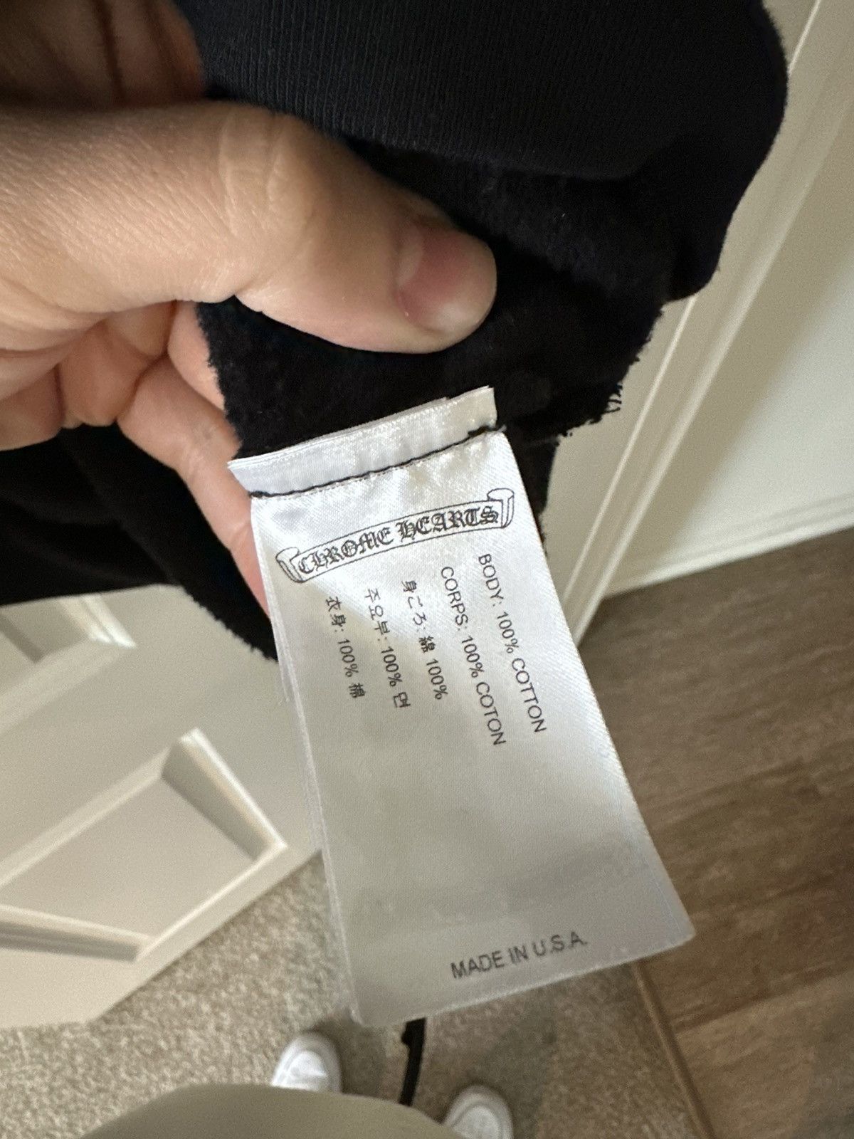 Chrome Hearts Chrome hearts scroll hoodie in black men's medium Size US M / EU 48-50 / 2 - 3 Thumbnail
