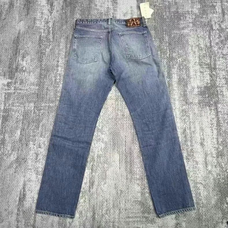 Kapital Kapital Gemstone Denim Pants Blue Size 32-2506 Size US 32 / EU 48 - 2 Thumbnail