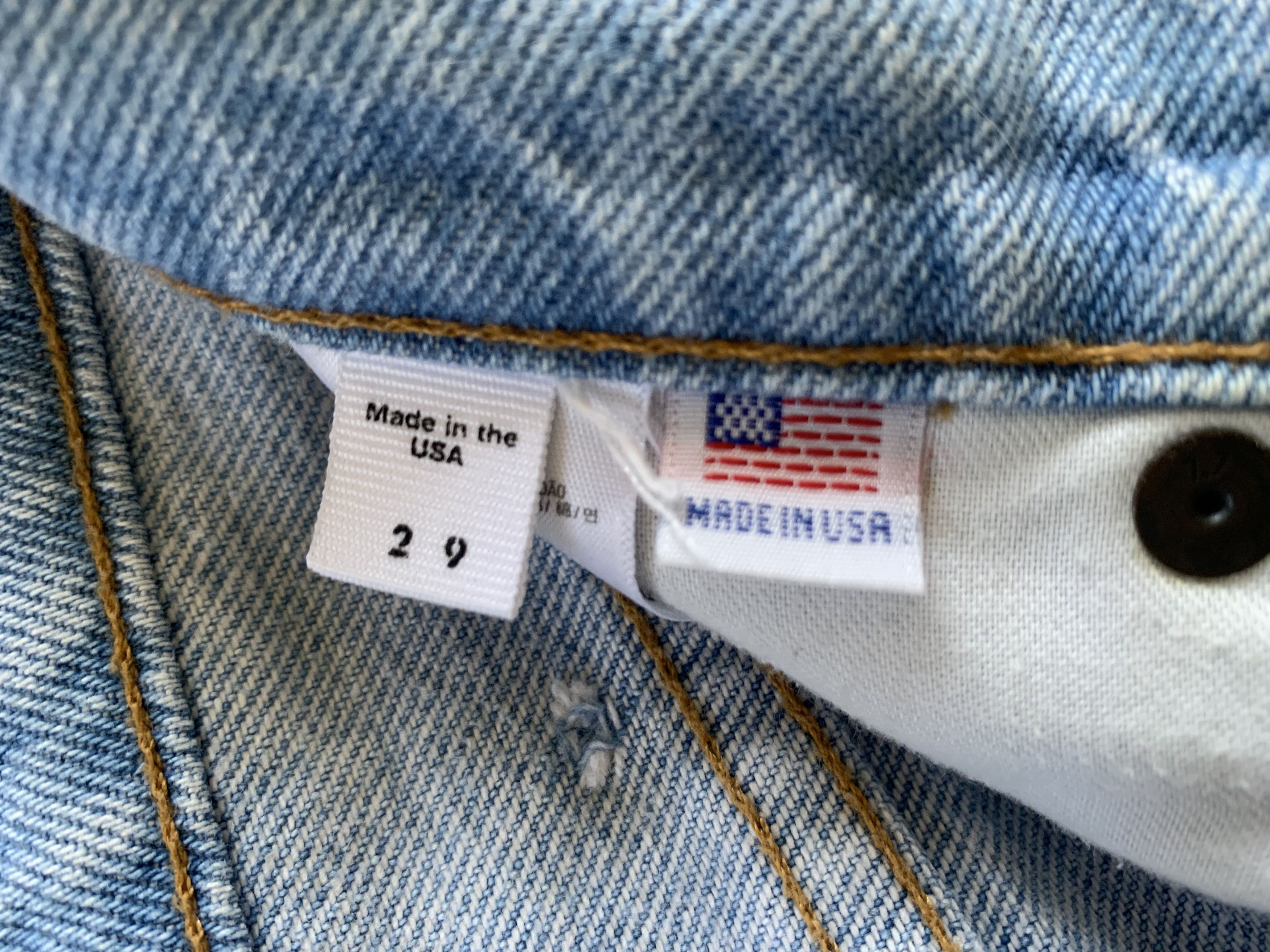 American Apparel American Apparel Light Blue Denim Shorts Size US 29 - 7 Thumbnail