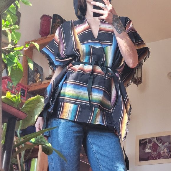Free People Jen's Pirate Booty X Free People Fringe Poncho - One Size Size ONE SIZE - 6 Thumbnail