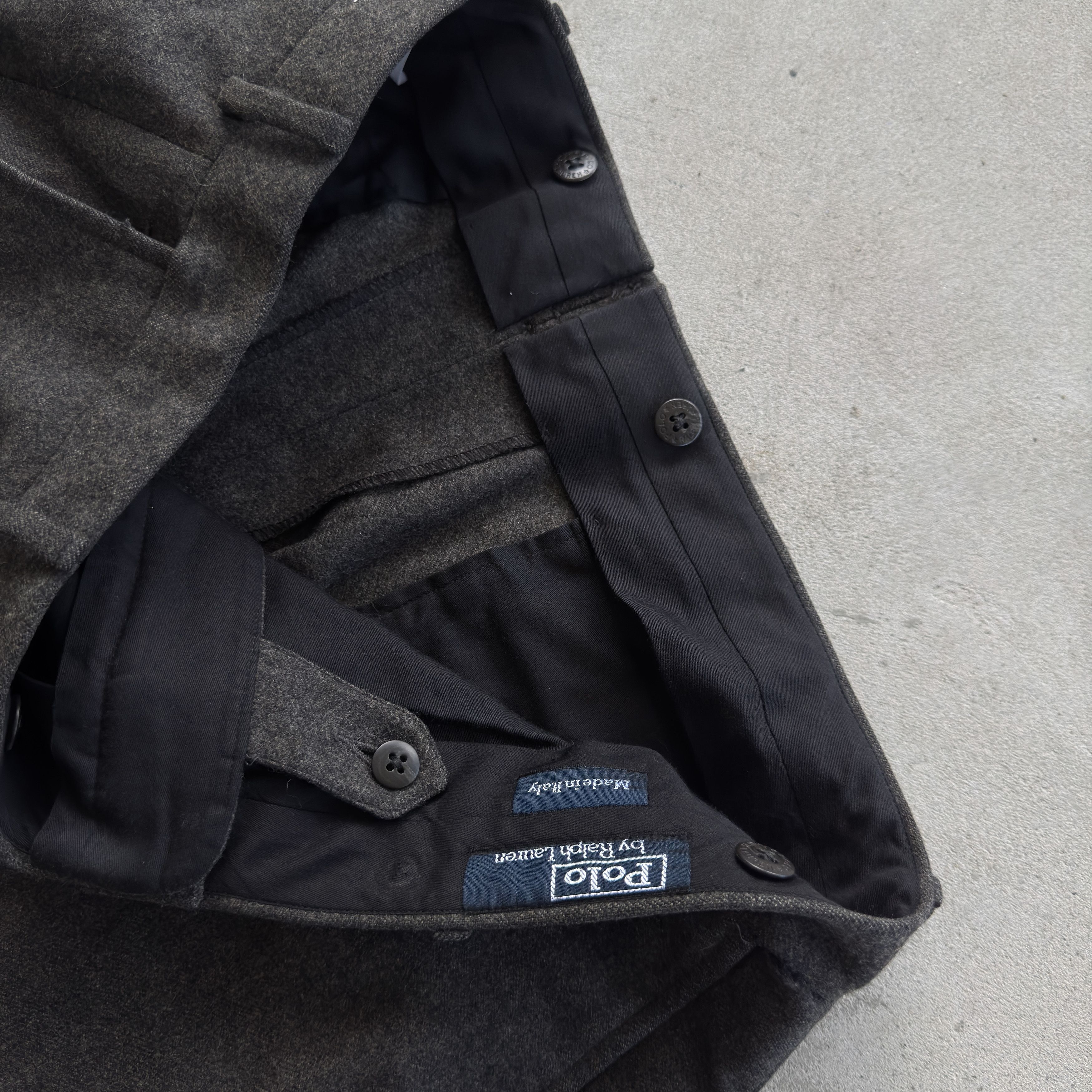 Polo Ralph Lauren Polo Ralph Lauren Made In Italy Virgin Wool Pants Grey 36R Size US 36 / EU 52 - 8 Thumbnail