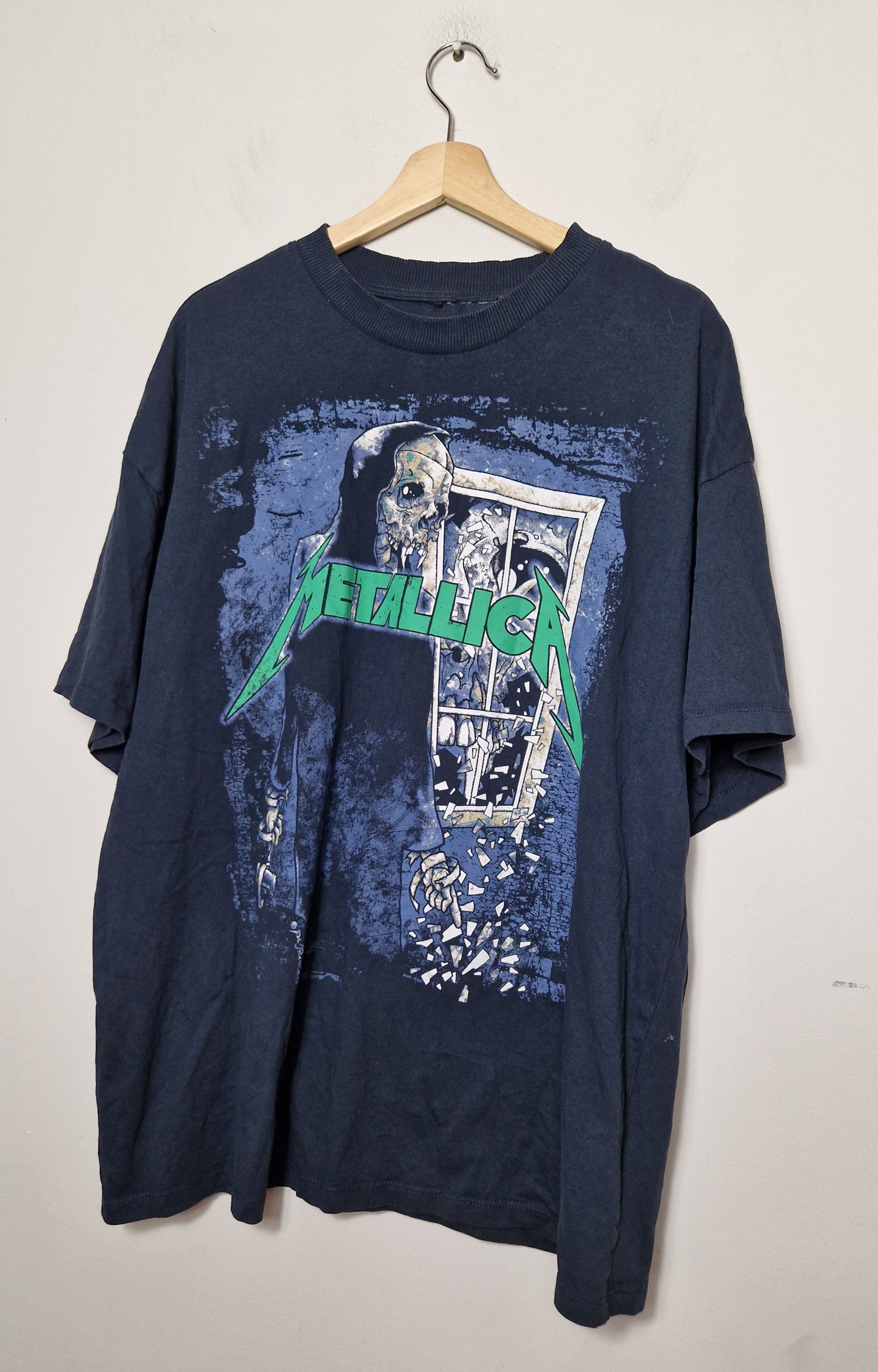 Band Tees Metallica faded washed off distressed tee Size US XL / EU 56 / 4 - 1 Thumbnail