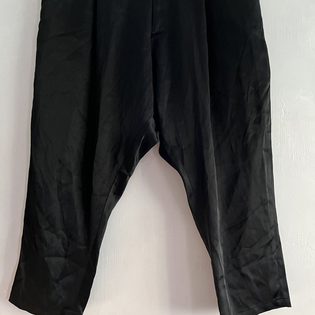Y-3 Y3 Yohji Yamamoto Drop Crotch Silk Pants Size US 31 - 2 Thumbnail