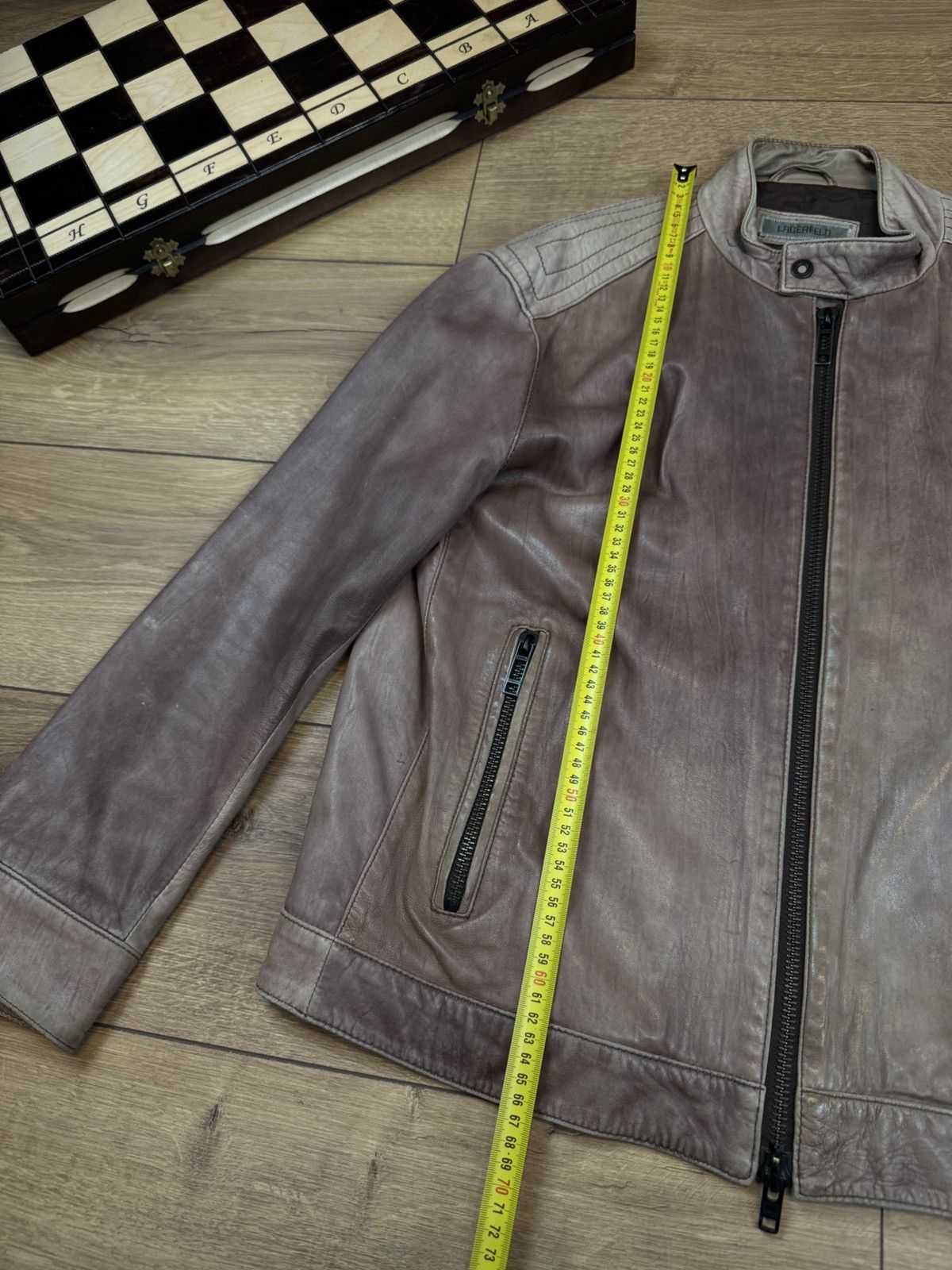 Karl Lagerfeld Karl Lagerfeld leather jacket original casual item Size US L / EU 52-54 / 3 - 5 Thumbnail