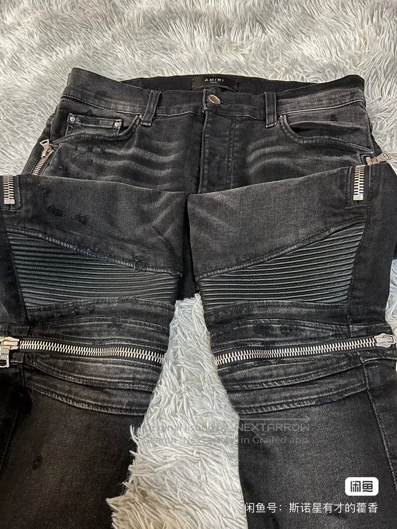 Amiri Amiri Size 31 Washed black destroyed jeans Size US 31 - 3 Thumbnail