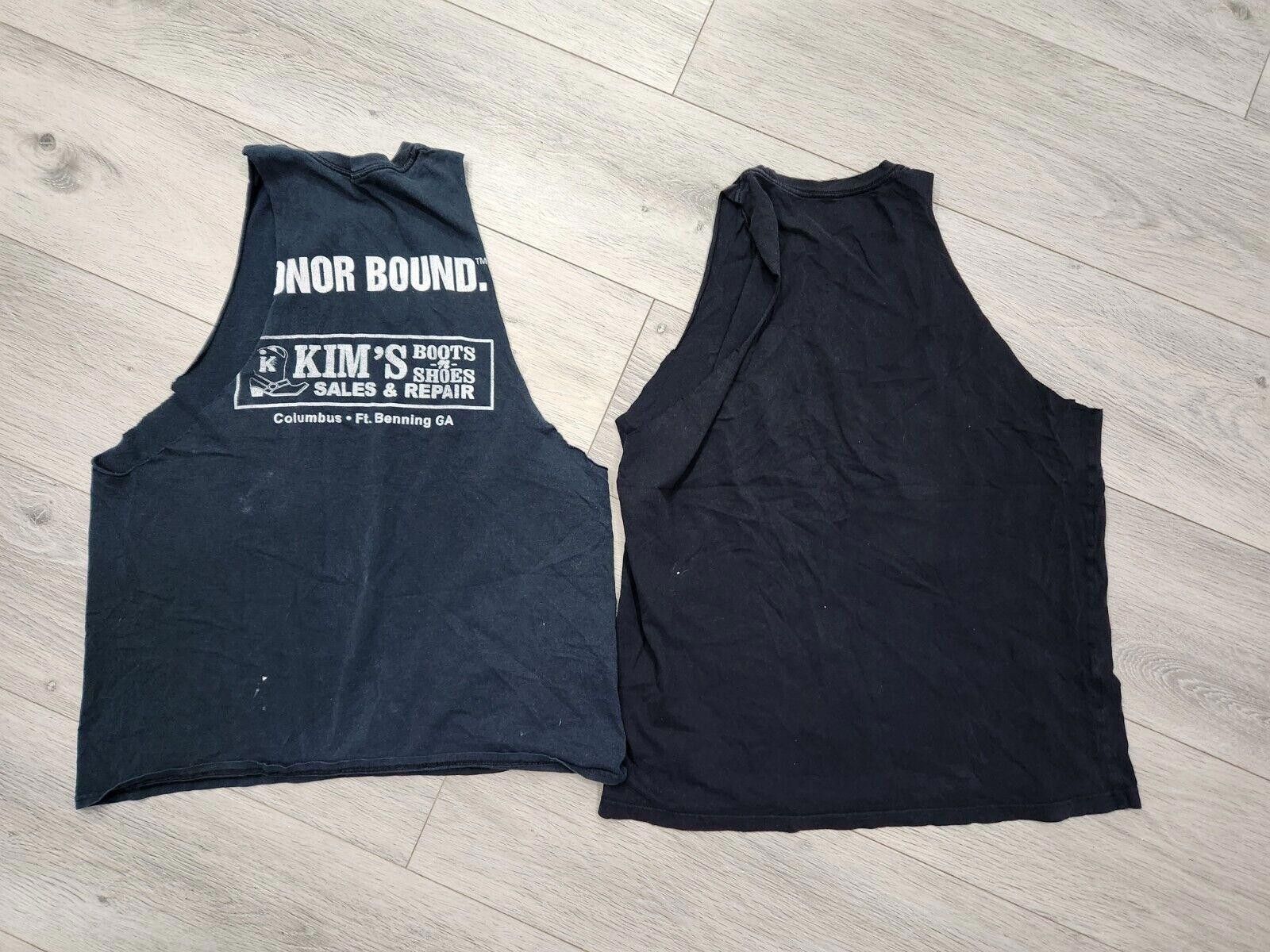 Designer Vintage Muscle Tank Tops 80s Black Gym Rat Comp Size US M / EU 48-50 / 2 - 5 Thumbnail