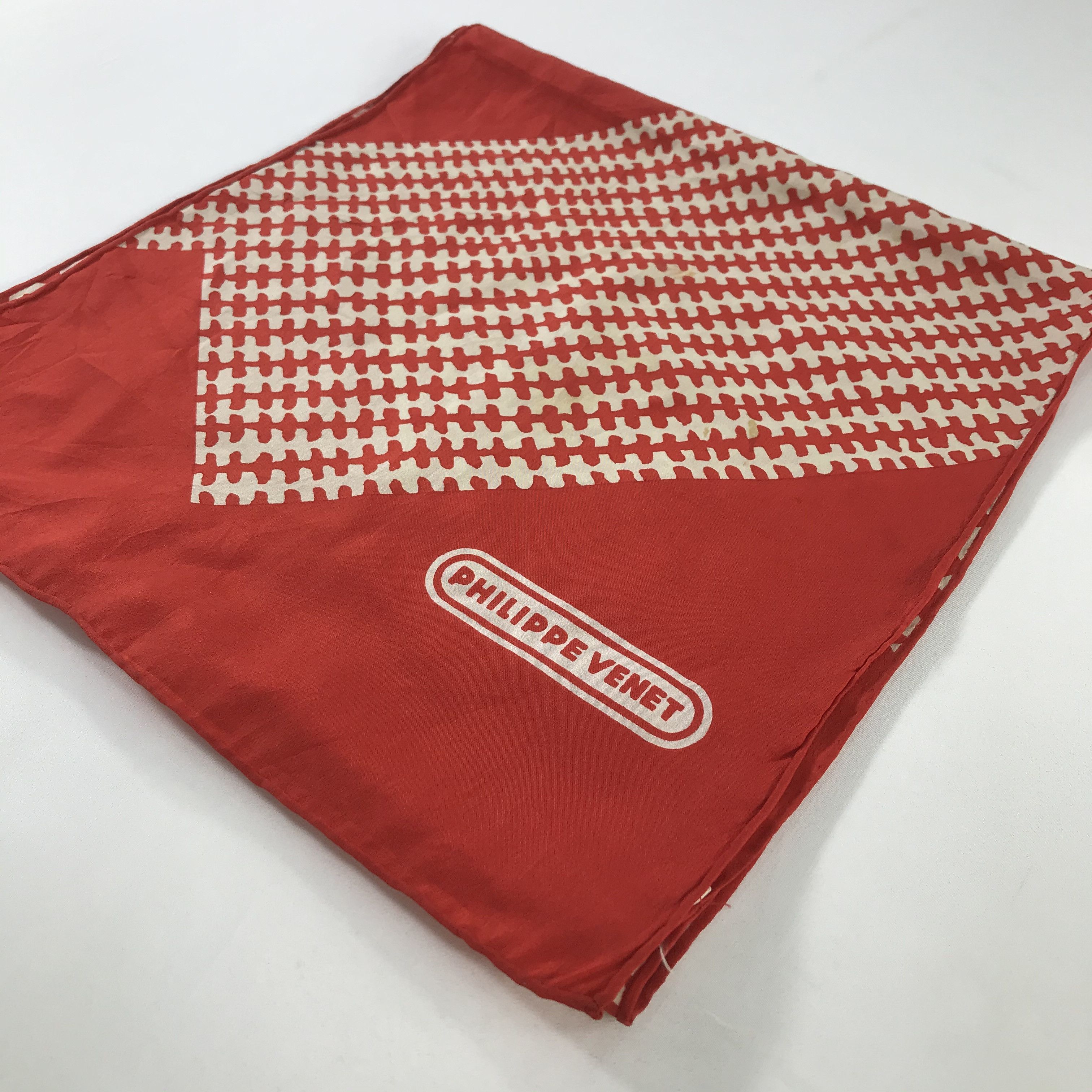 Vintage Vintage Philippe Venet Silk scarf Size ONE SIZE - 3 Thumbnail