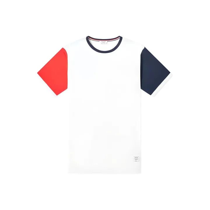 Thom Browne Thom Browne Color-Block Short Sleeve T-Shirt 0079 Size US S / EU 44-46 / 1 - 1 Thumbnail