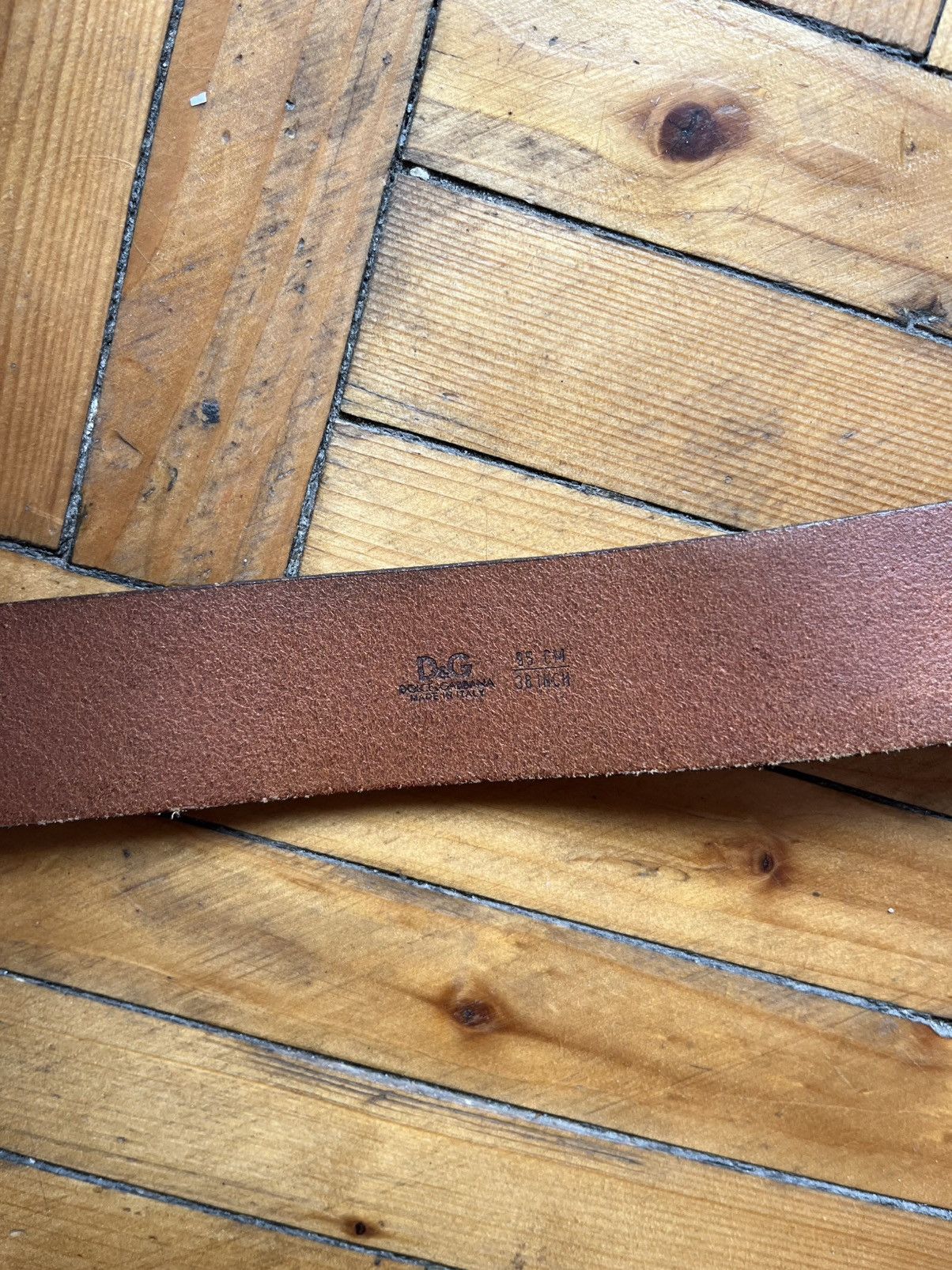 Dolce & Gabbana Vintage Dolce&Gabbana DG Made In Italy Leather Brown Belt Size ONE SIZE - 5 Thumbnail