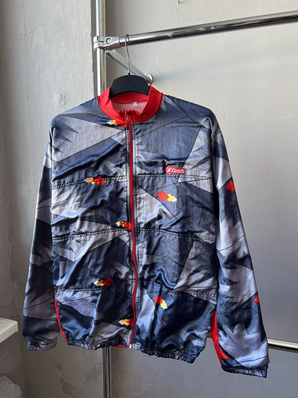 Vintage 1970/80 CASTELLI VINTAGE WINDSTOPPER BIKE CYCLING JACKET 7 Size US XL / EU 56 / 4 - 3 Thumbnail