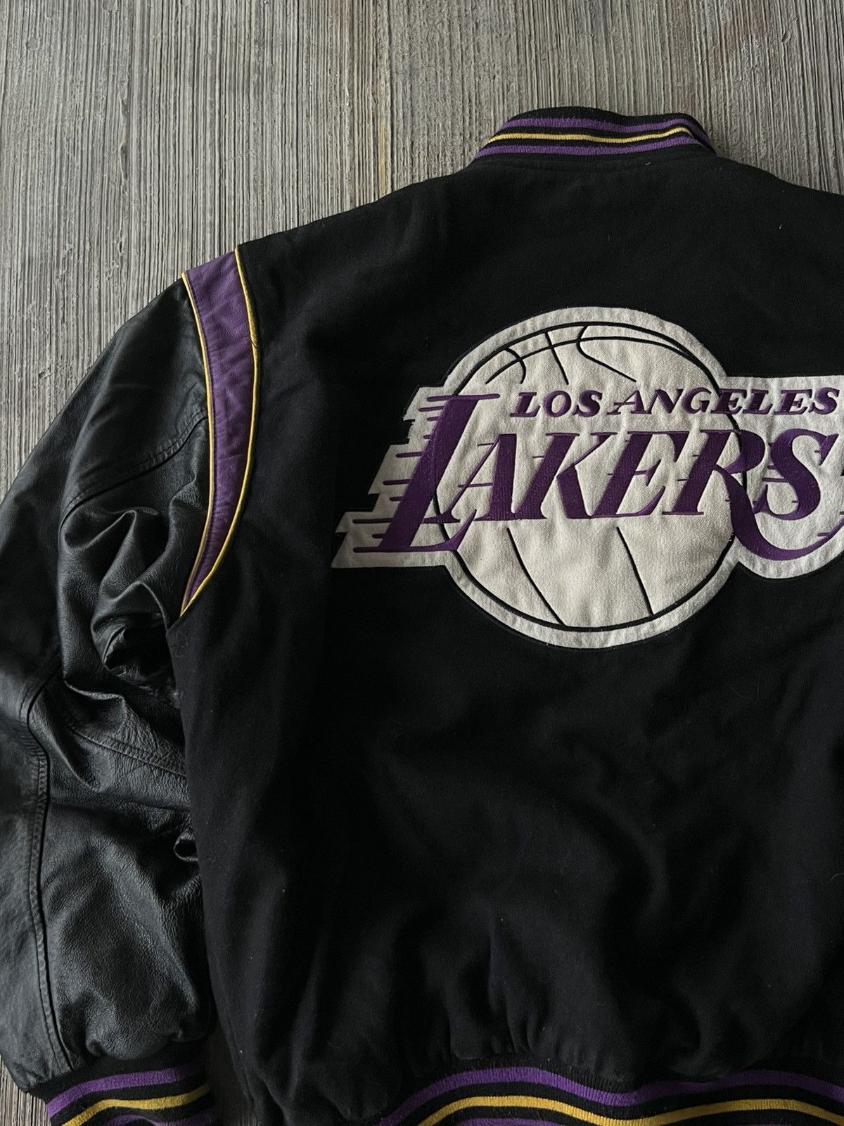JH Design Vintage Jeff Hamilton Lakers Bomber Jacket Size US L / EU 52-54 / 3 - 5 Thumbnail