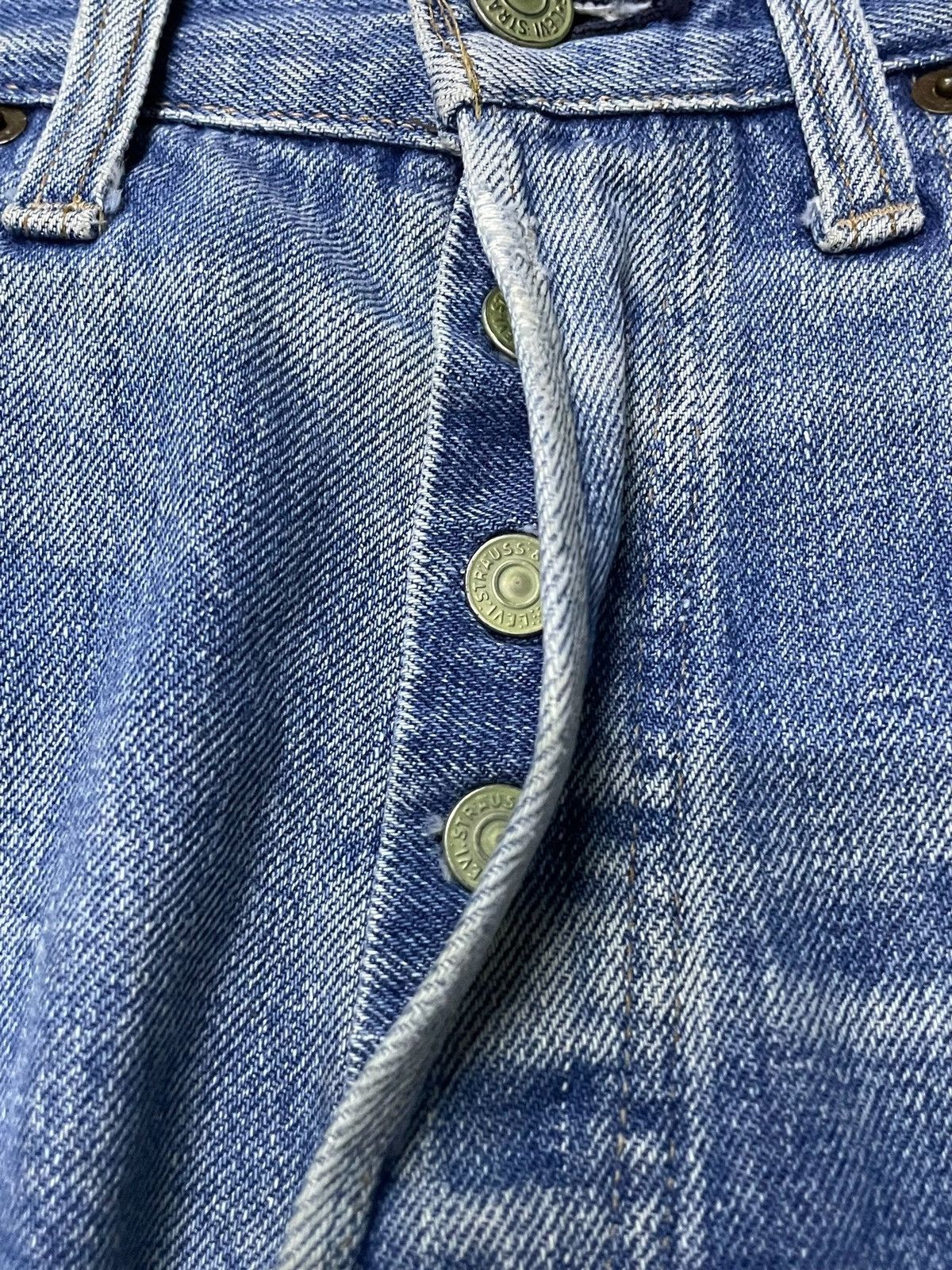 Levi's 60s Levis 501 Rindem Blank R Selvedge Top Button #6 Jeans Size US 30 / EU 46 - 13 Thumbnail