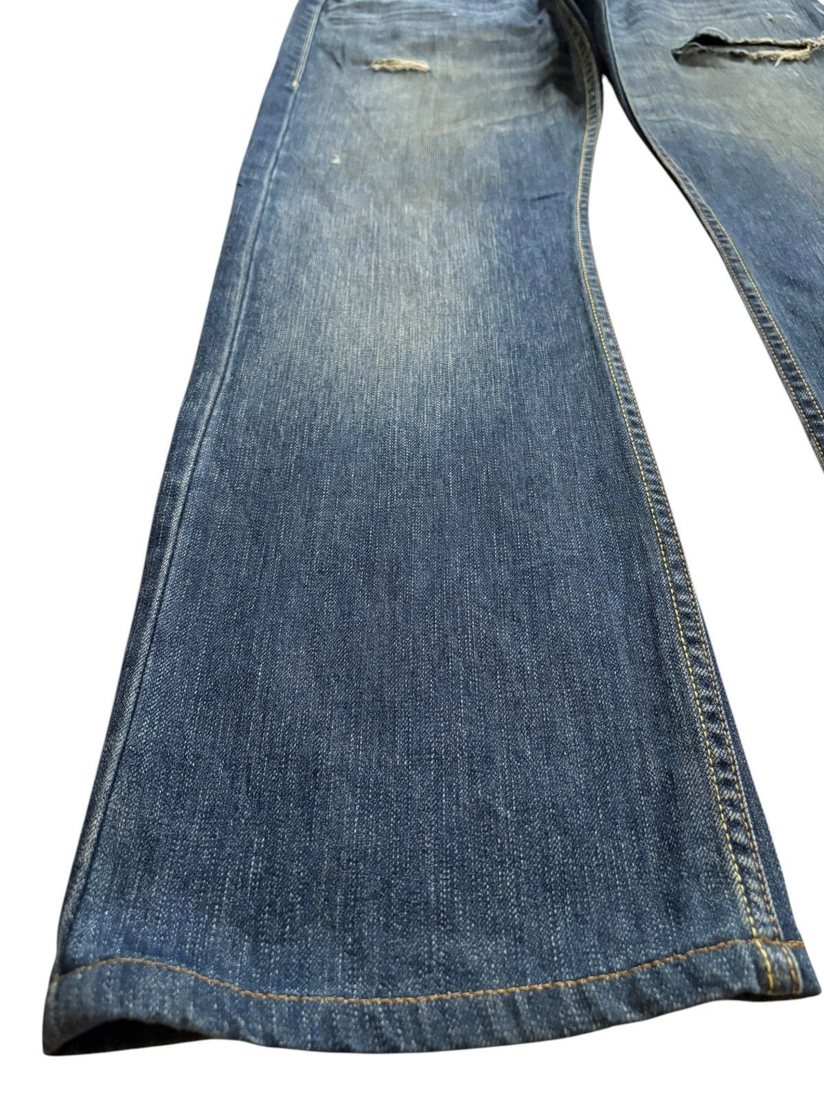 Levi's × Levi's Vintage Clothing Vintage Levis 523 Mud Wash Distressed Baggy Jeans Size US 36 / EU 52 - 6 Thumbnail
