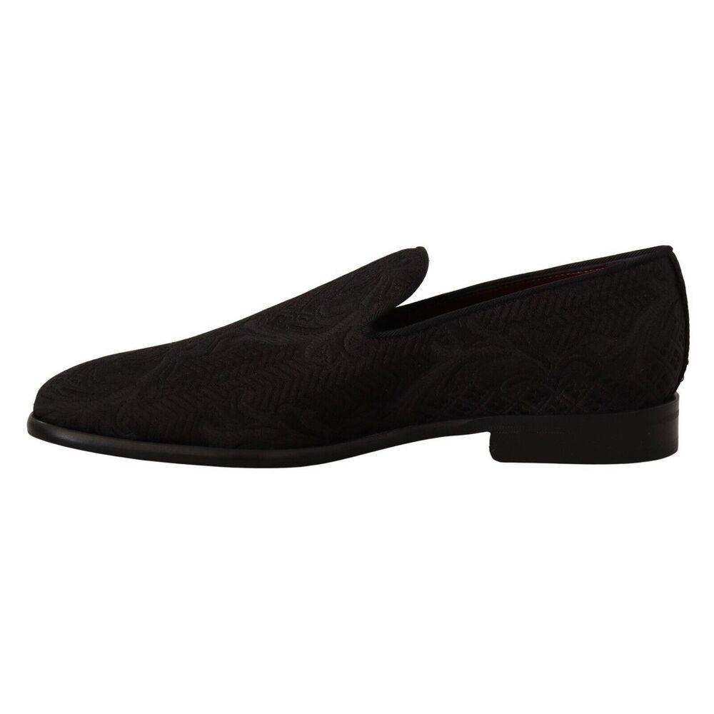 Dolce & Gabbana Dolce & Gabbana Black Floral Brocade Slippers Size US 6 / EU 39 - 5 Thumbnail