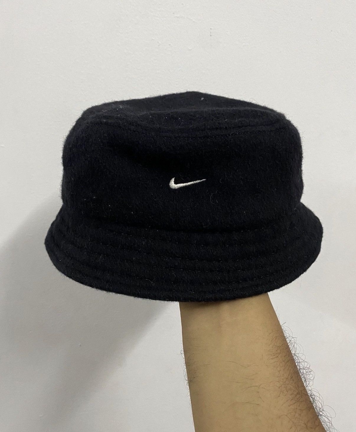 Nike VTG Nike Wool Blend Bucket Hat Made in USA Size ONE SIZE - 1 Thumbnail