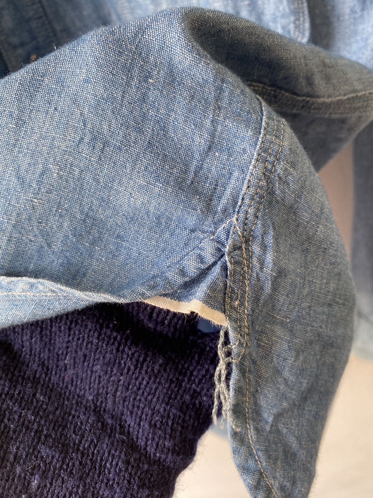 Japanese Brand × Pherrow's Pherrows Japan Double Pocket Workwear Chambray Size US M / EU 48-50 / 2 - 11 Thumbnail