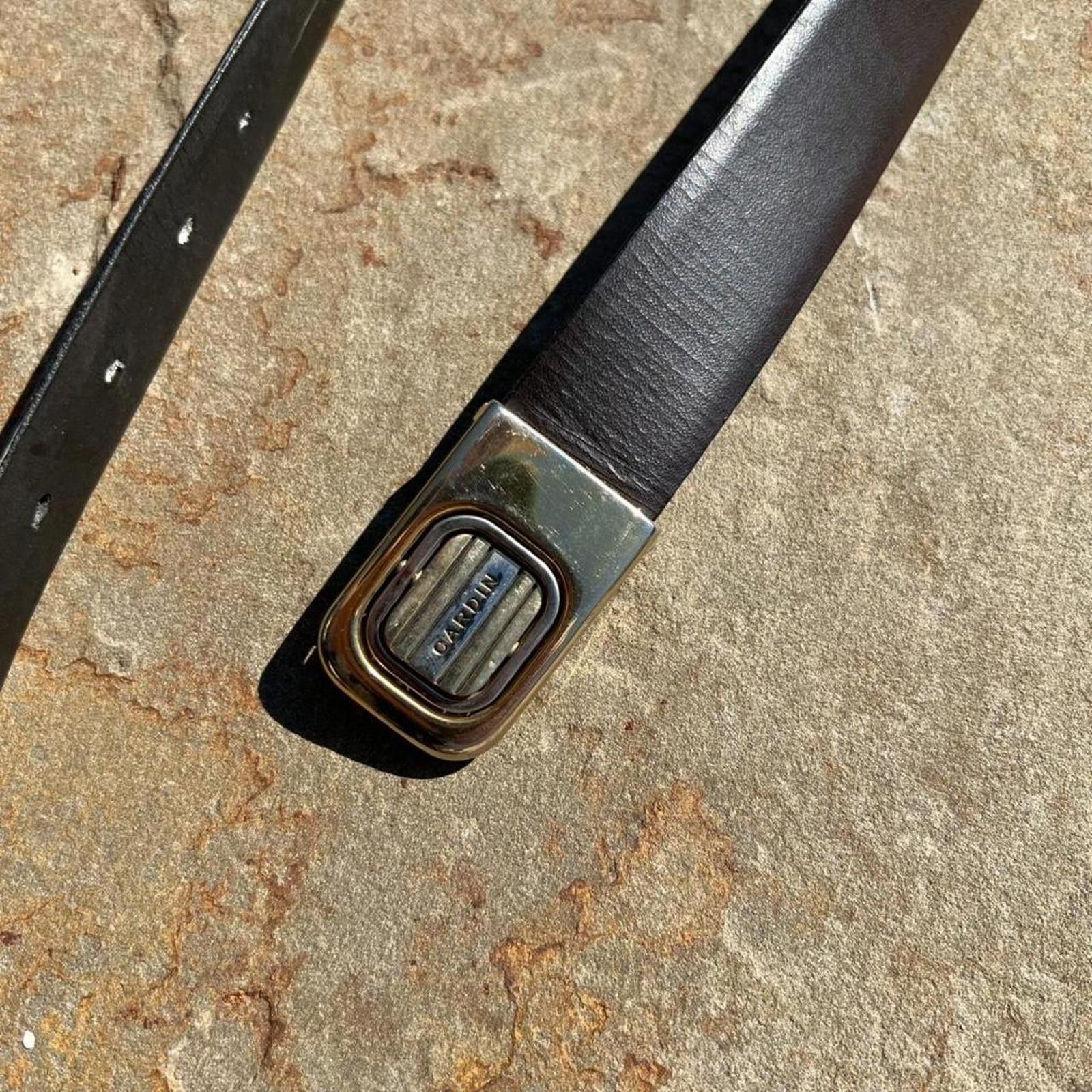 Pierre Cardin Vintage 90s Reversible Leather Belt “Cut to length fit” Size ONE SIZE - 2 Thumbnail