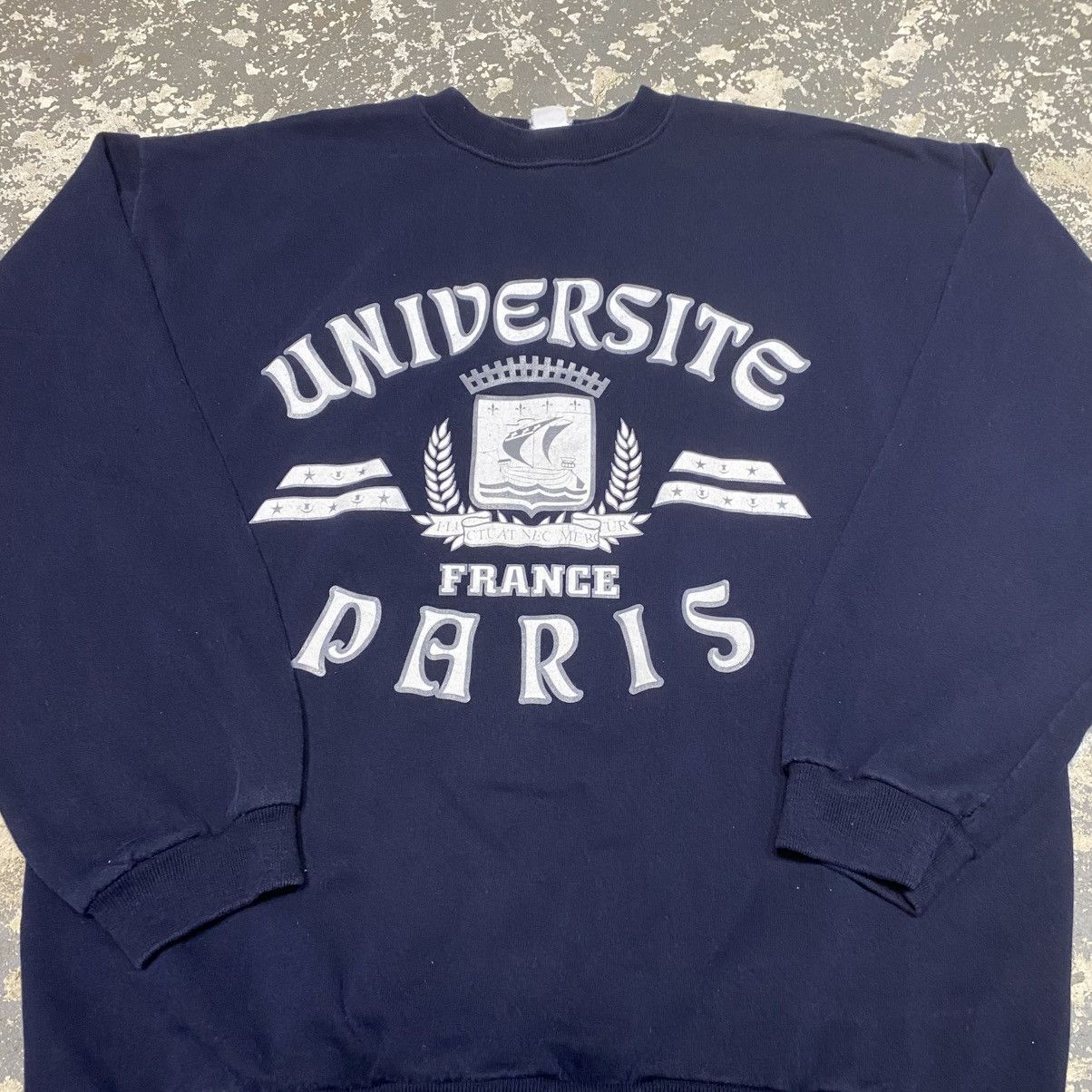 Other Vintage Universite France Paris School College Hoodie Sweat Size US L / EU 52-54 / 3 - 9 Thumbnail