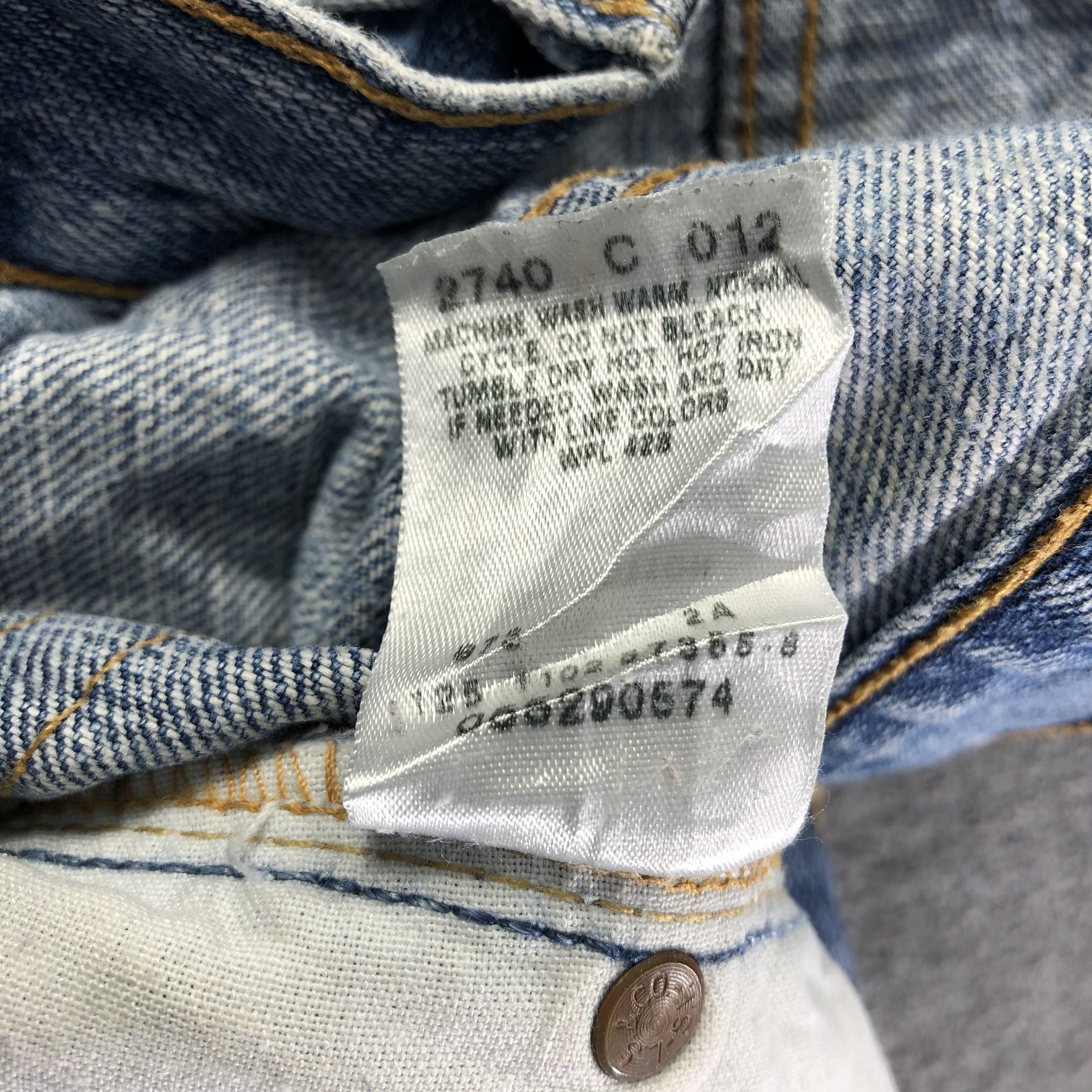 Levi's Vintage Blue Wash Levis 529 Jeans-J3303 Size US 37 - 12 Thumbnail