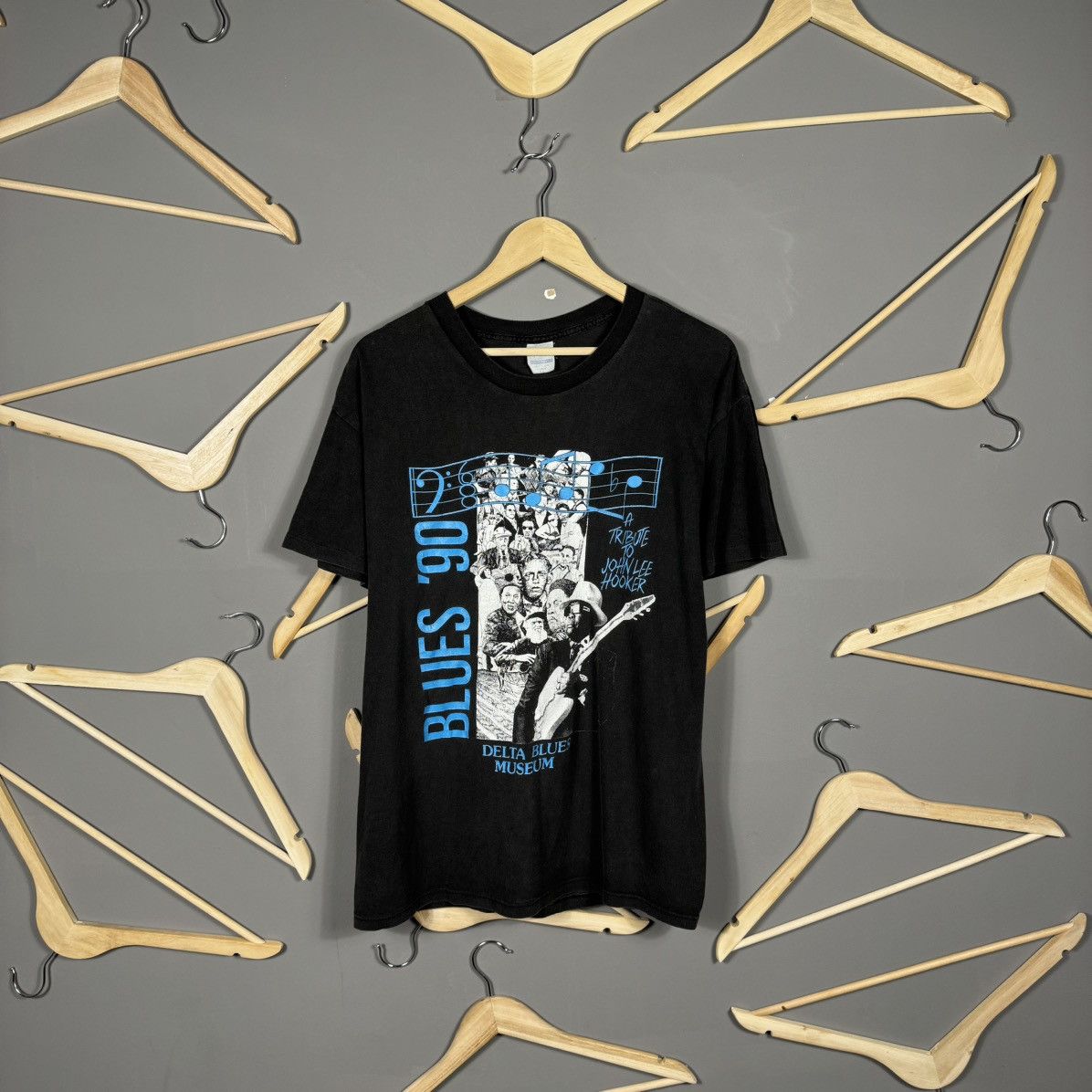 Vintage 1990 John Lee Hooker Delta Blues Band T-shirt