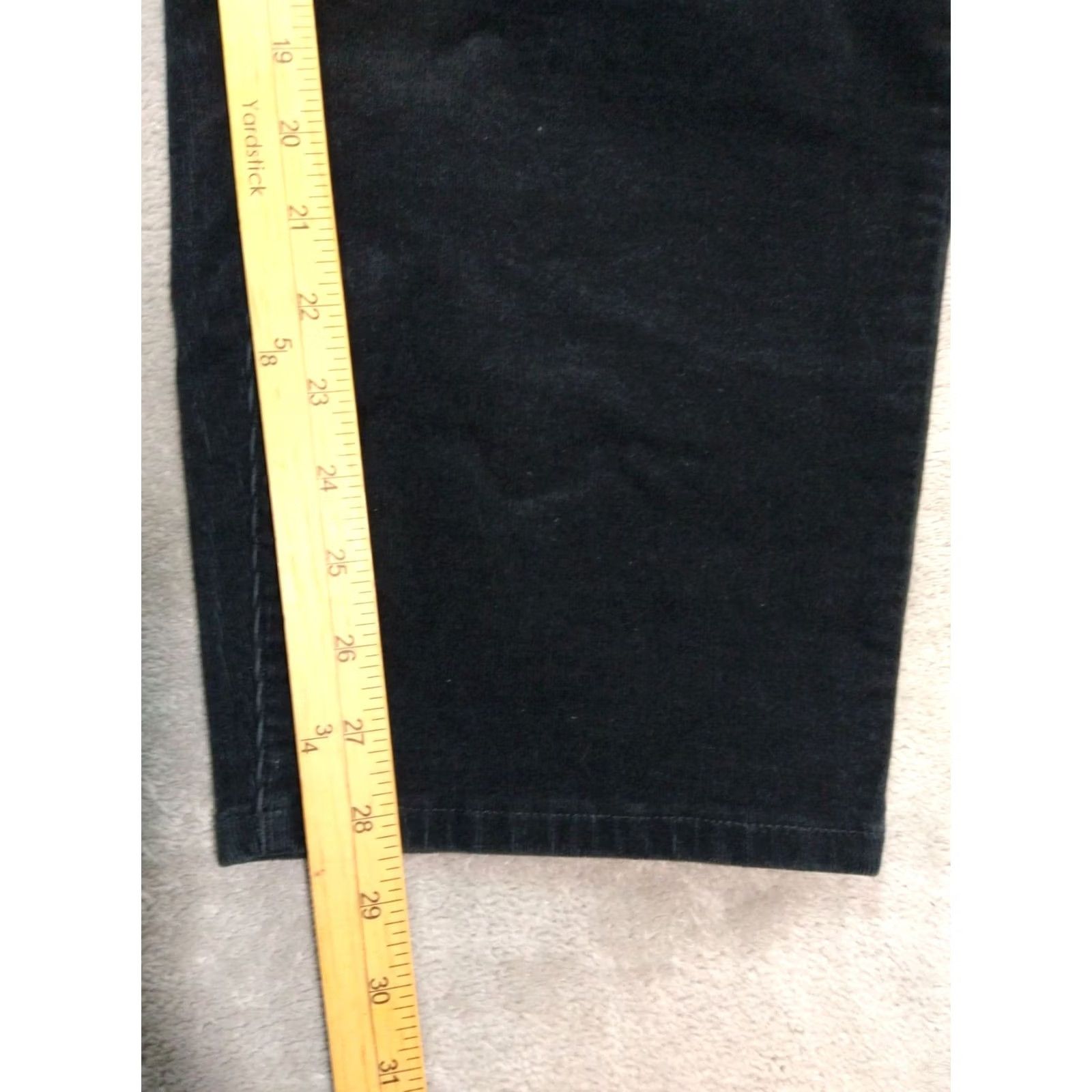 J. Jill J Jill Pants Womens 3X Black Skinny High Rise Stretch Cotton Corduroy Size 40" / US 18 - 6 Thumbnail
