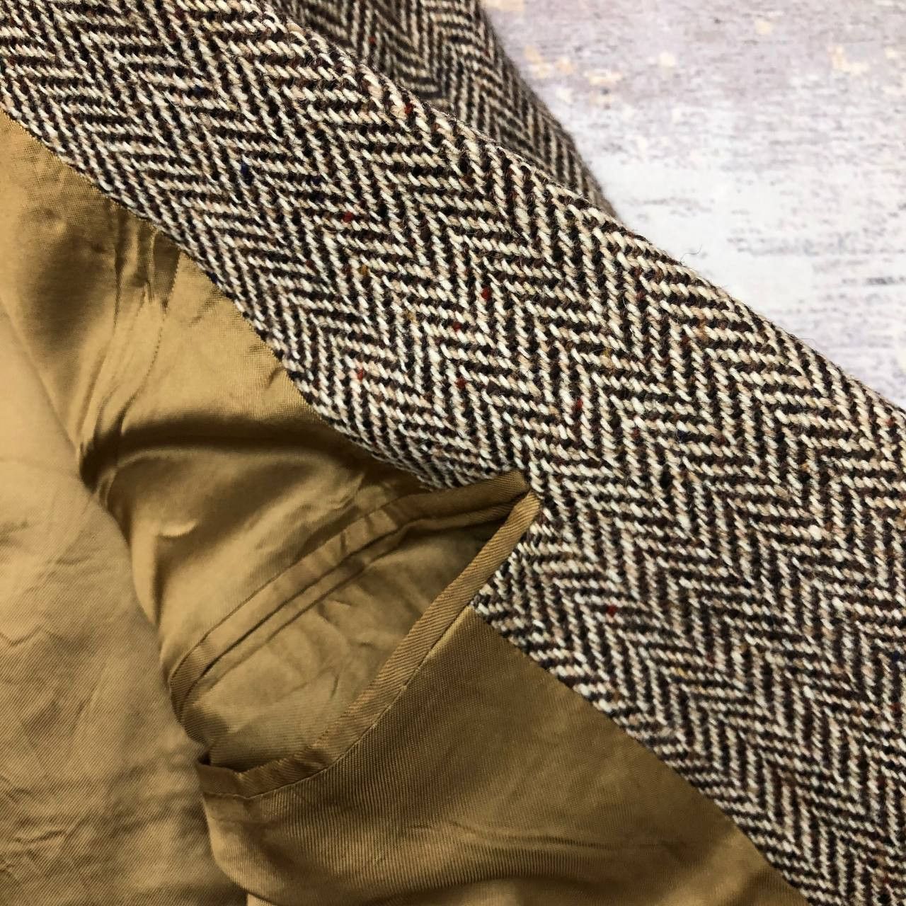 Aquascutum Y347 VTG AQUASCUTUM HERRINGBONE WOOL BLAZER Size US M / EU 48-50 / 2 - 10 Thumbnail