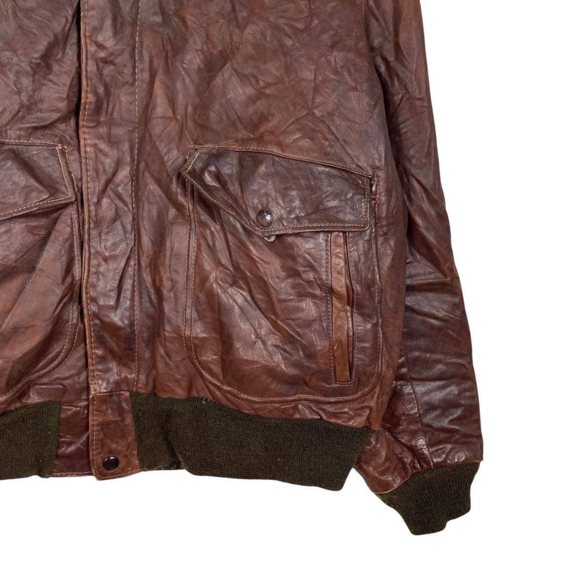 Schott Vintage Schott NYC I.S674.M.S Leather Flight Jacket Size US M / EU 48-50 / 2 - 4 Thumbnail