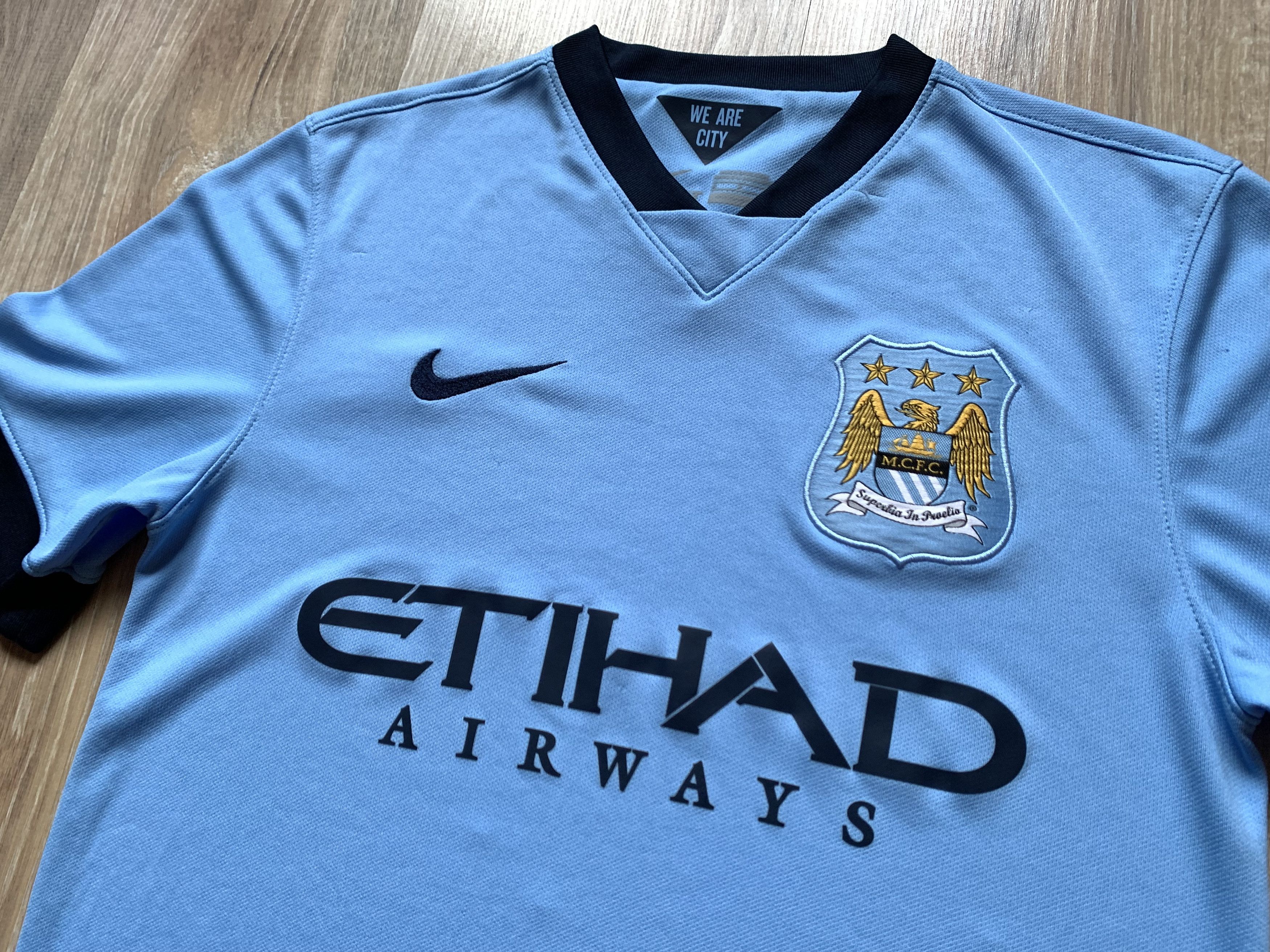 Nike Vintage Nike Manchester City Football Shirt 2014-2015 Size US S / EU 44-46 / 1 - 4 Thumbnail