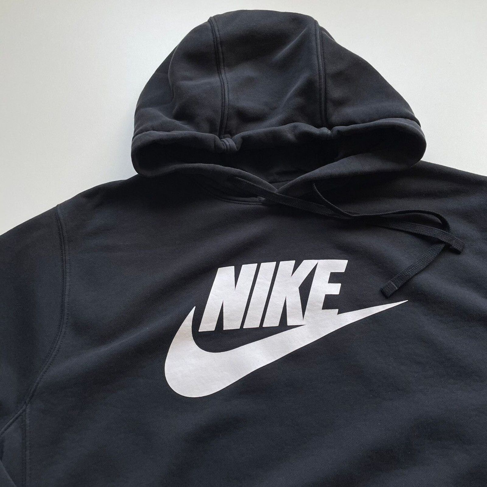 Nike Vintage Y2K Nike Sportswear Swoosh Hoodie Large Black Rare Size US L / EU 52-54 / 3 - 2 Thumbnail