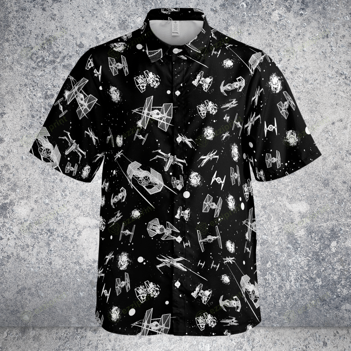 Designer × The Unbranded Brand Star Wars Spacecraft Pattern Button Down Shirt Size US S / EU 44-46 / 1 - 3 Thumbnail