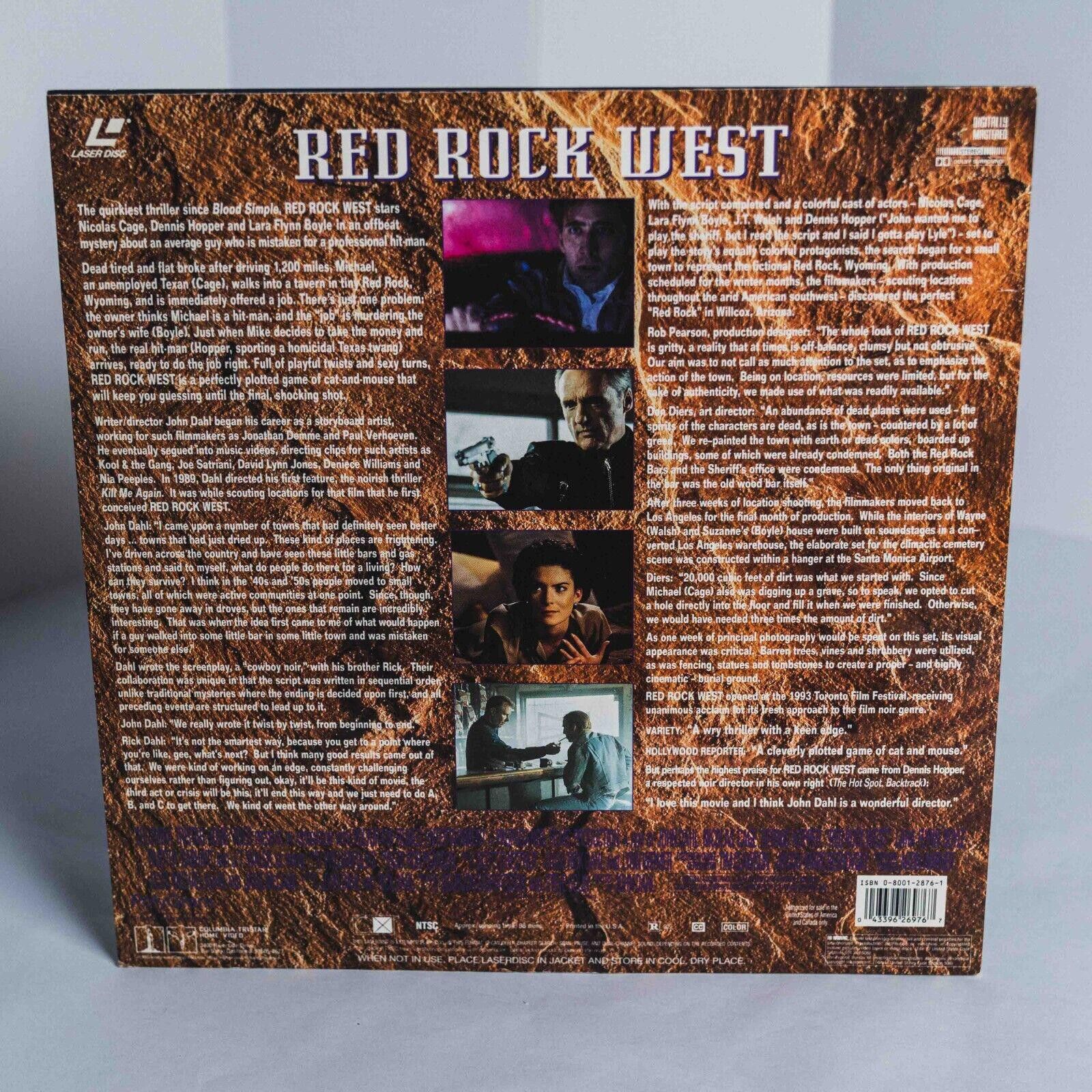 Designer (EXC Cond) Red Rock West Laserdisc Cage Dennis Hopper Size ONE SIZE - 2 Thumbnail