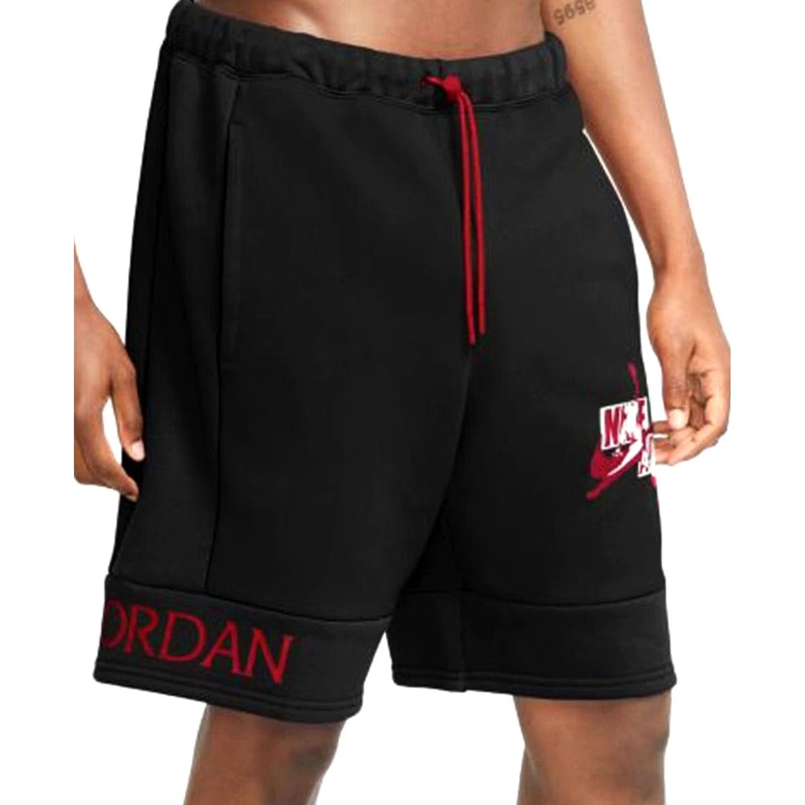 Jordan Brand Nike Jordan Men’s Athletic Sweat Shorts Sz M Black Sweat Shorts Athletic Pockets 8in Inseam Size US 31 - 2 Thumbnail