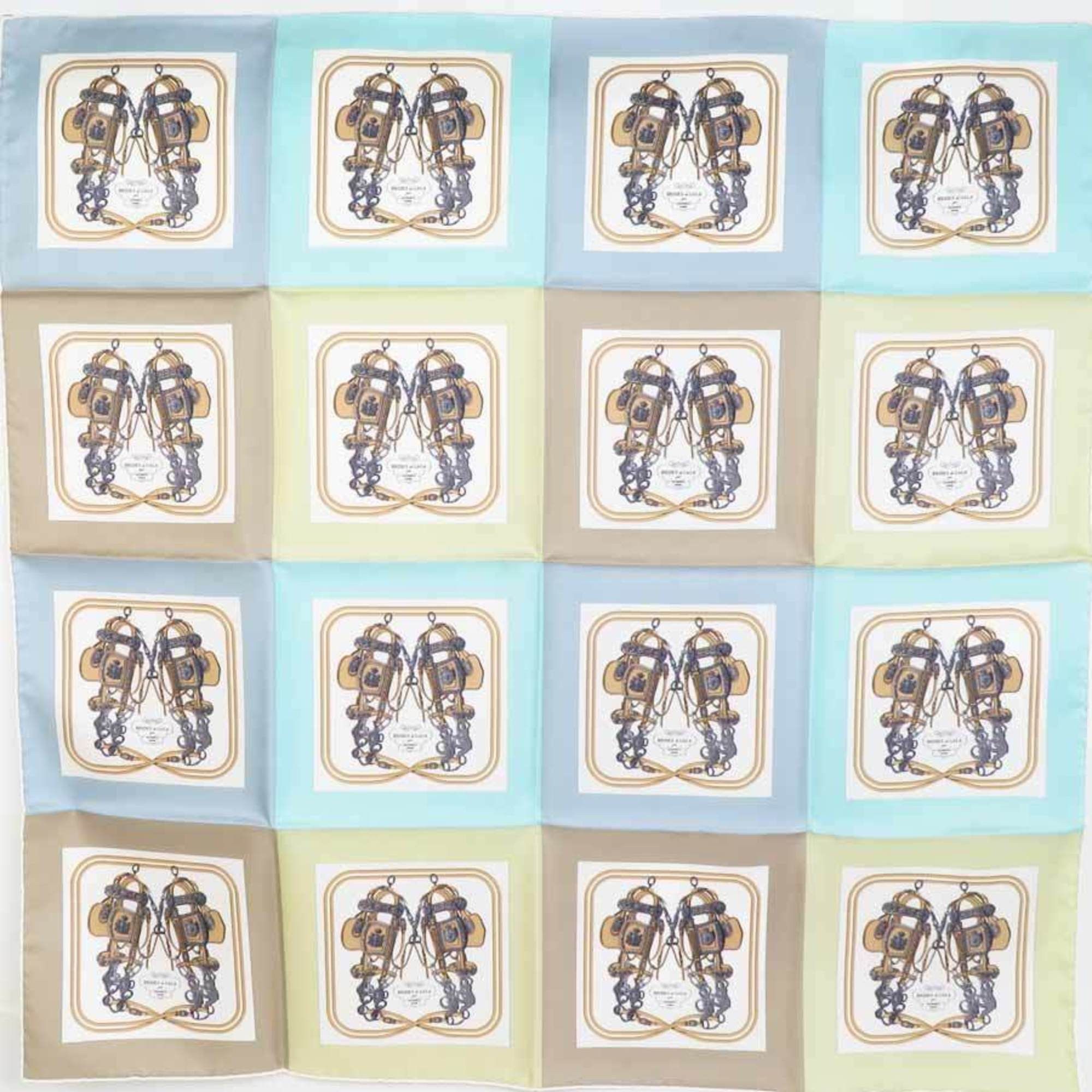 image of Hermes Scarf Muffler Kare90 Brides De Gala Silk Multi-Color Ladies in Black, Women's