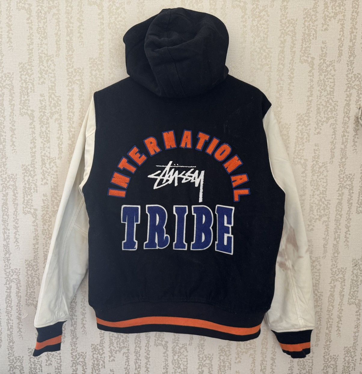 Stussy 1996 Stüssy “International Stüssy Tribe” College Jacket