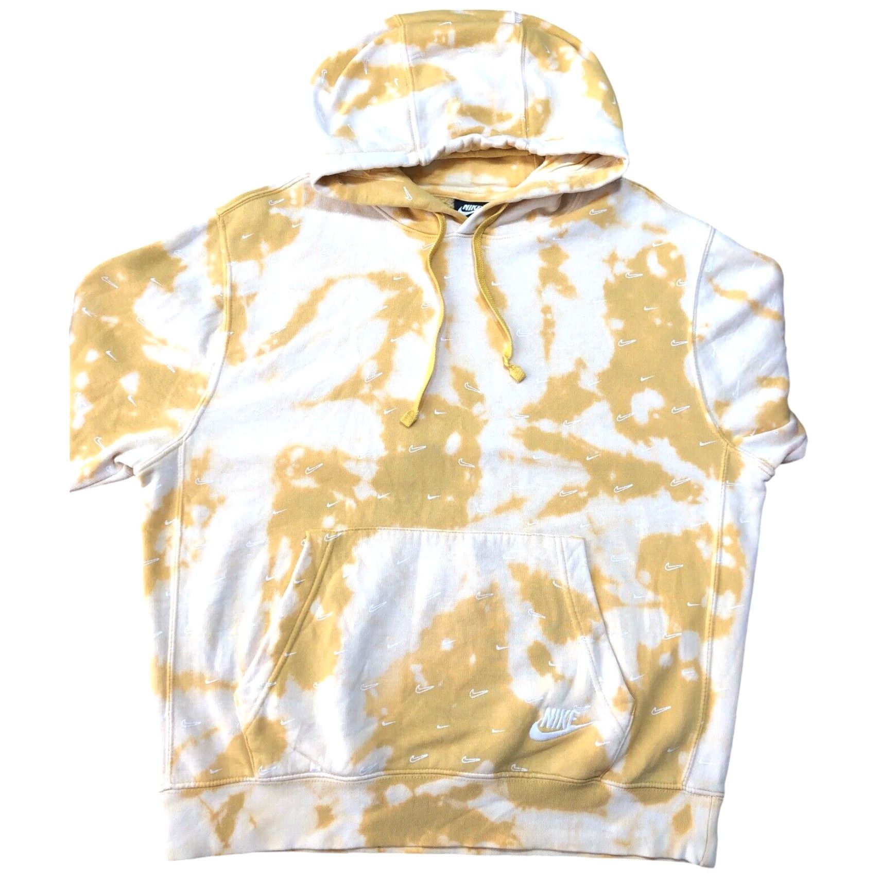Nike VINTAGE Nike Sweatshirt Hoodie Mens Tag XXL Tie Dye Acid Wash Yellow 1 Of 1 Checks AOP Size US M / EU 48-50 / 2 - 2 Thumbnail