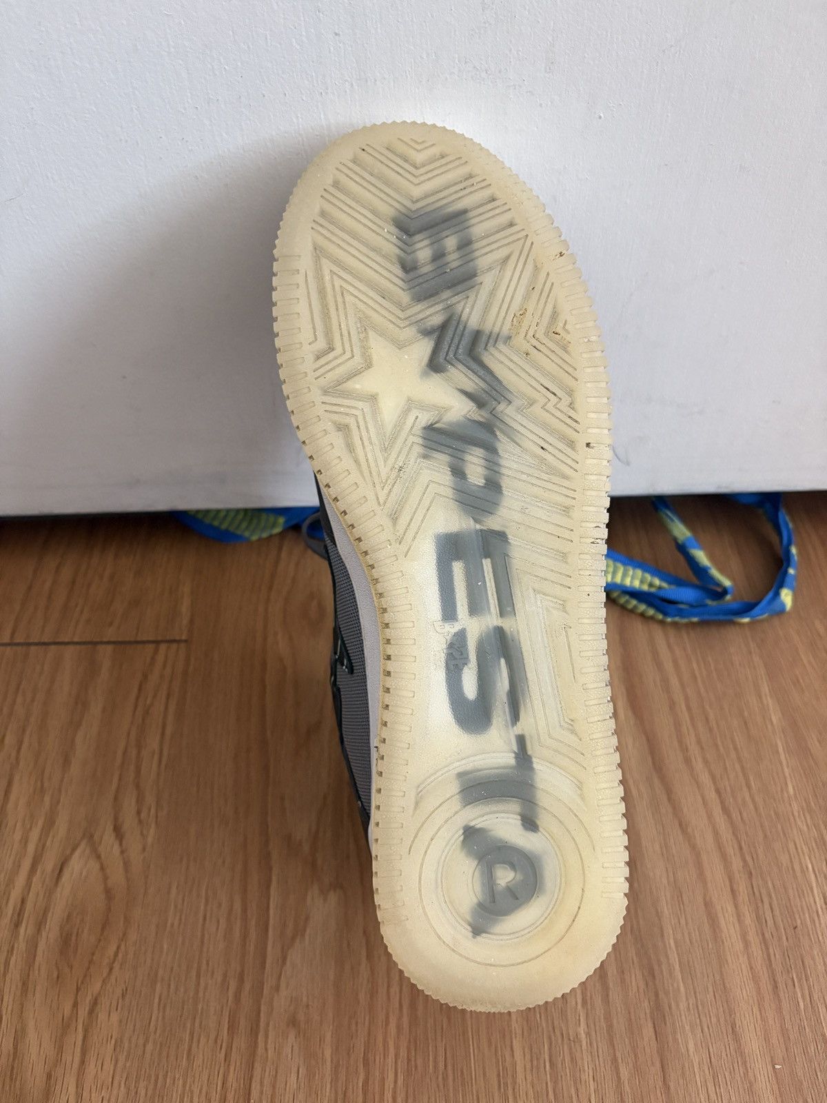 Bape Bapesta 'Text Code Camo - Charcoal' 2022 Size US 11 / EU 44 - 11 Thumbnail