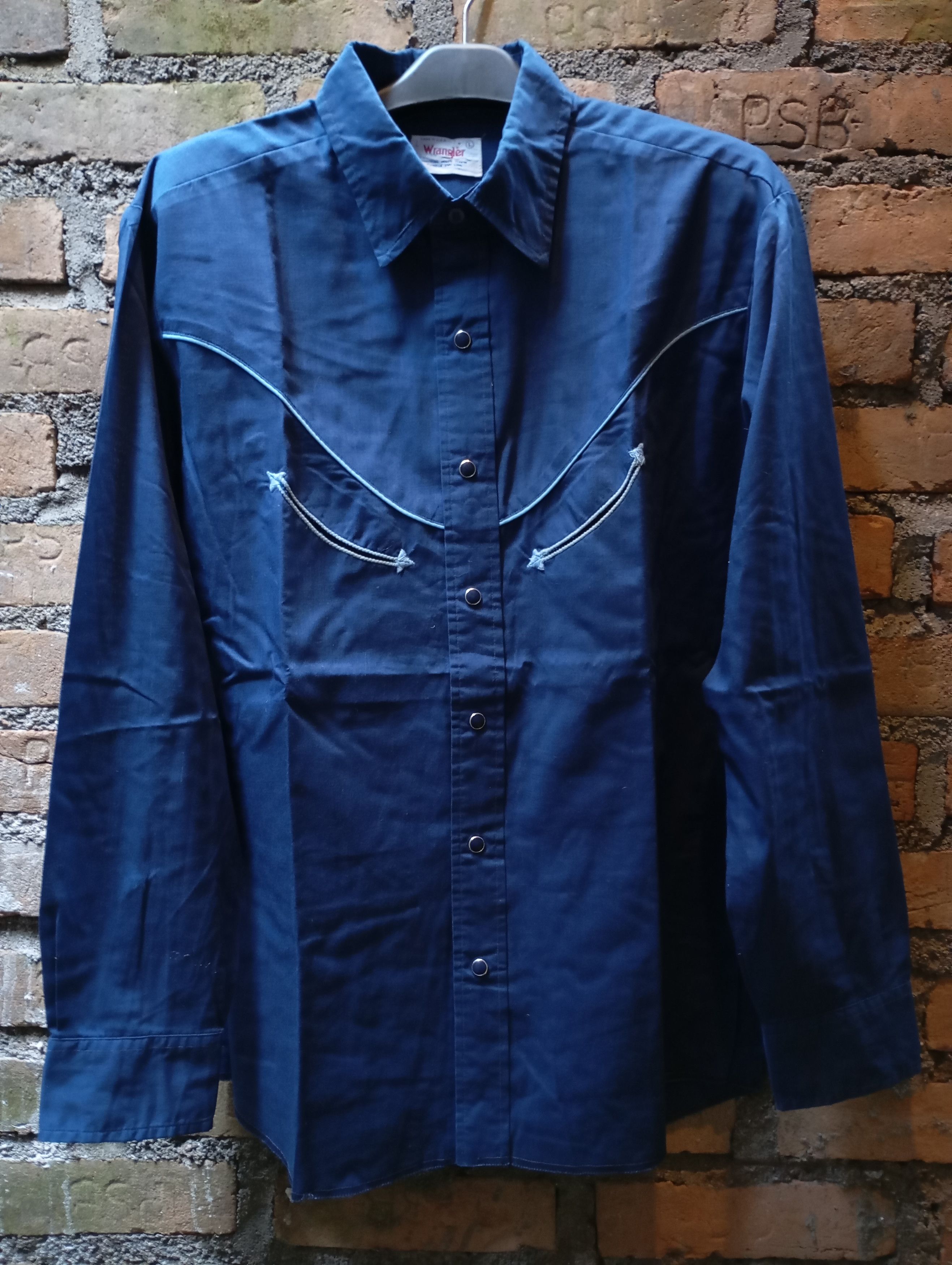 Vintage Vintage Wrangler Western Cowboy Shirts Made in USA Size US L / EU 52-54 / 3 - 1 Thumbnail