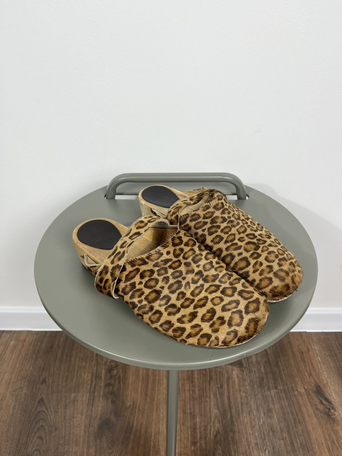 Vintage Handmade Leopard Clogs Shoes Women’s 40 – Made in Austria Size US 9.5 / IT 39.5 - 1 Thumbnail