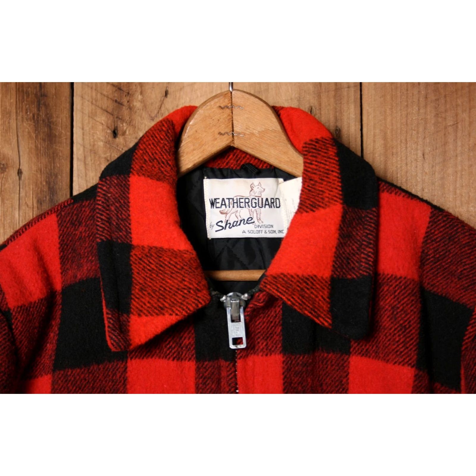 Vintage VINTAGE WEATHERGUARD by Shane Red & Black Plaid Wool Blend Quilted Jacket Sz. S Jacket Men XS? Size US S / EU 44-46 / 1 - 2 Thumbnail