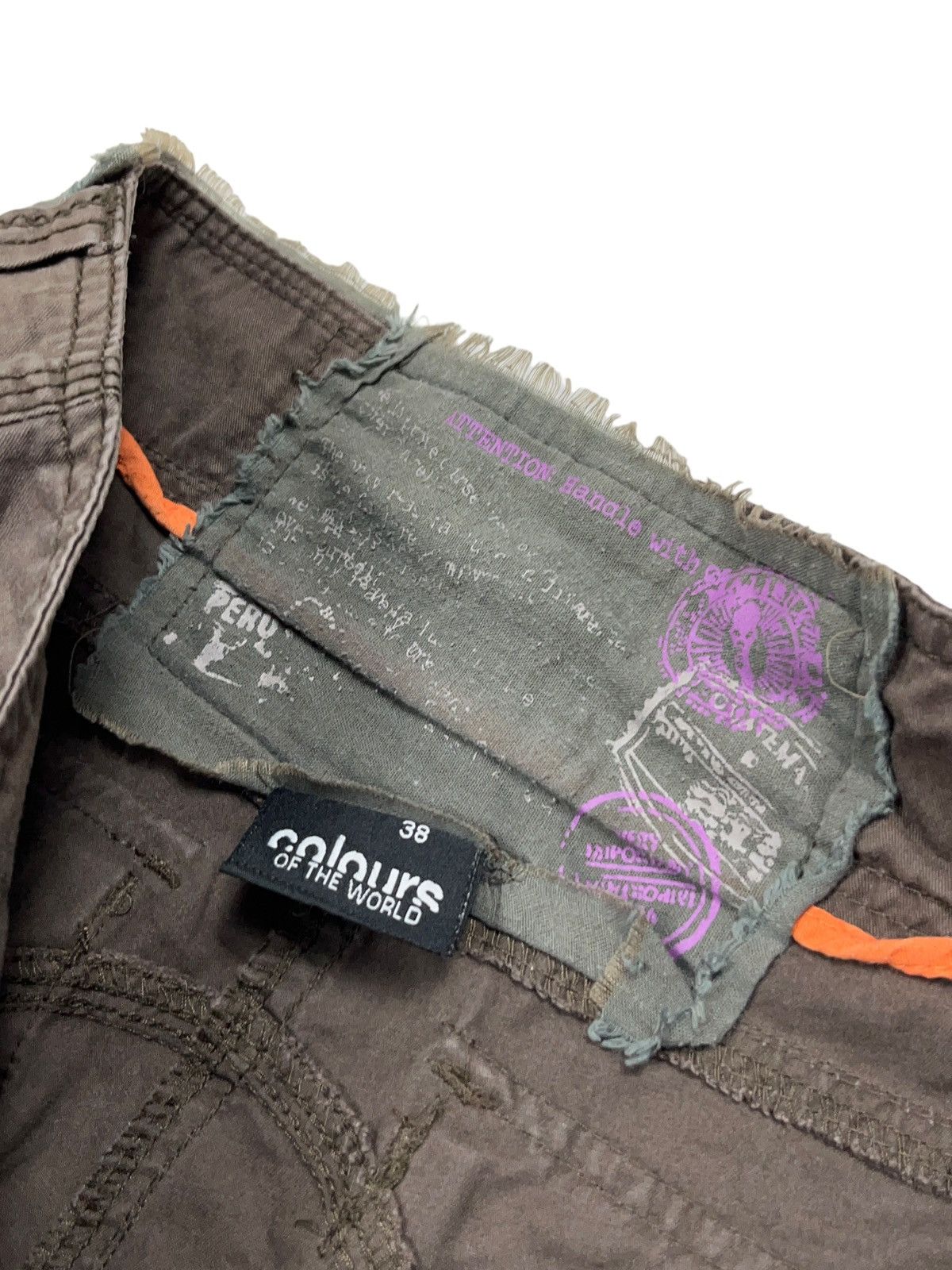 Japanese Brand Vintage y2k Brown Cargo Pants 3d Pockets Japanese Size 26" / US 2 / IT 38 - 7 Thumbnail