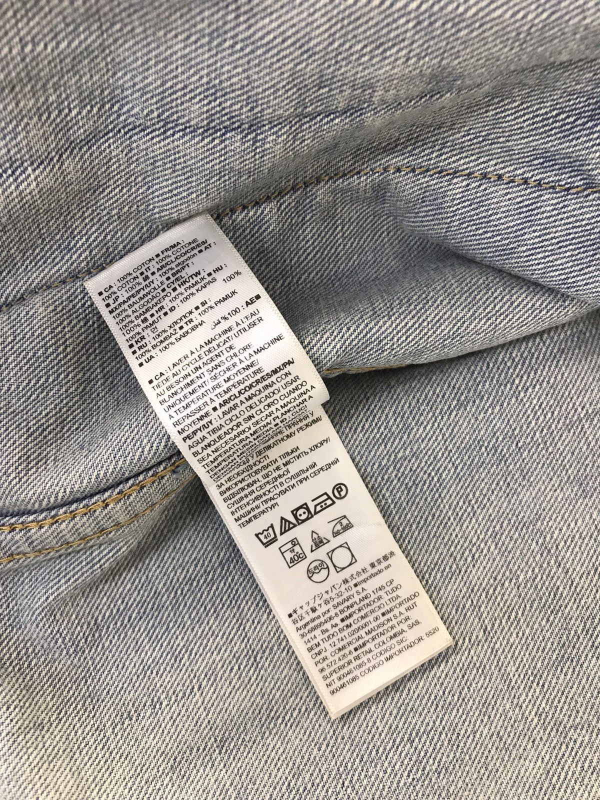 Gap × Vintage Vintage Gap Est1969 Denim Jacket Faded Colour Jeans Size US L / EU 52-54 / 3 - 13 Thumbnail