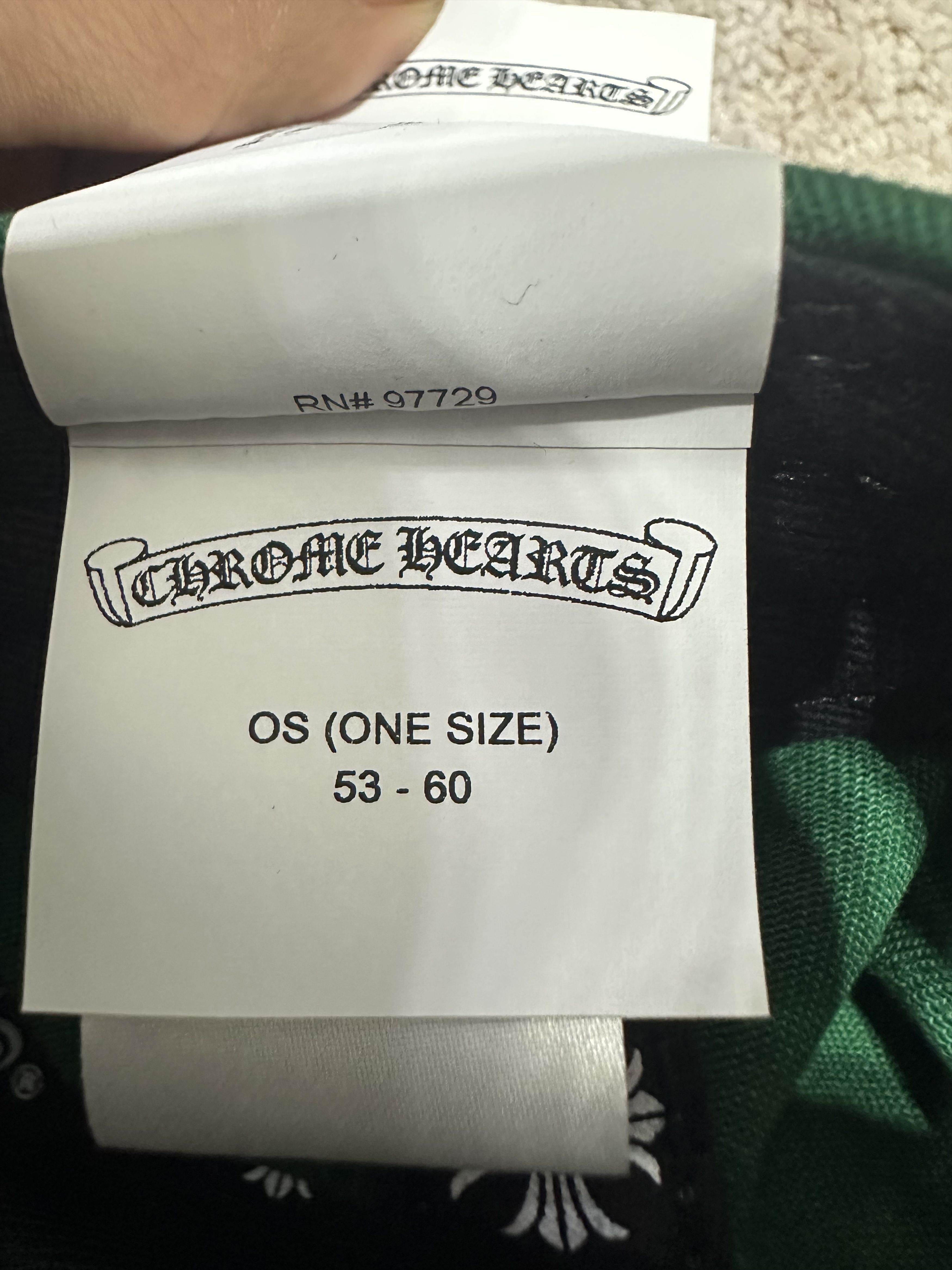 Chrome Hearts Chrome Hearts Matty Boy Leather Space Patch Green Hat Size ONE SIZE - 10 Thumbnail
