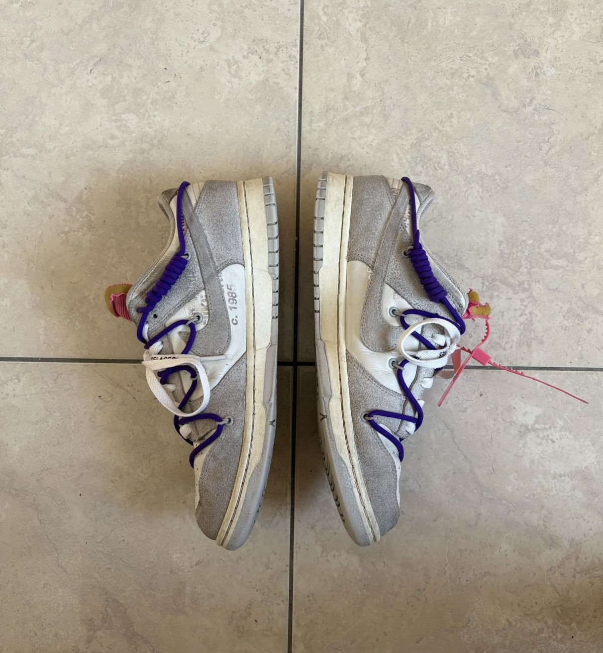 Nike × Off-White Off-White x Nike Dunk Low Lot 15 of 50 – Size EU 45 / US 11 Size US 11 / EU 44 - 2 Thumbnail