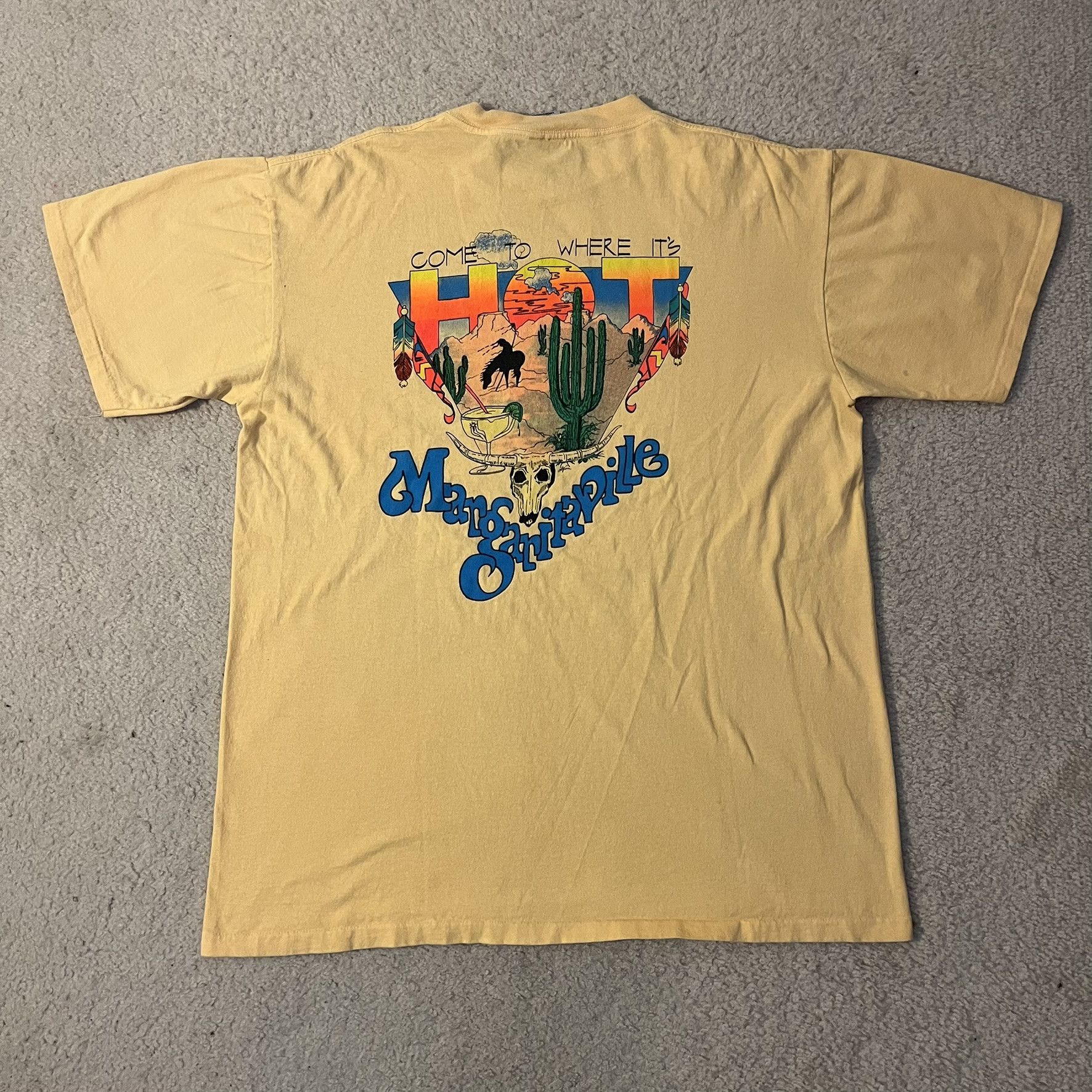 Vintage VTG 90s Come to Where It’s Hot Margaritaville Tee Size US L / EU 52-54 / 3 - 2 Thumbnail